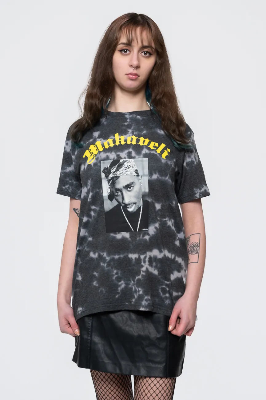 Makaveli Acid Wash T Shirt