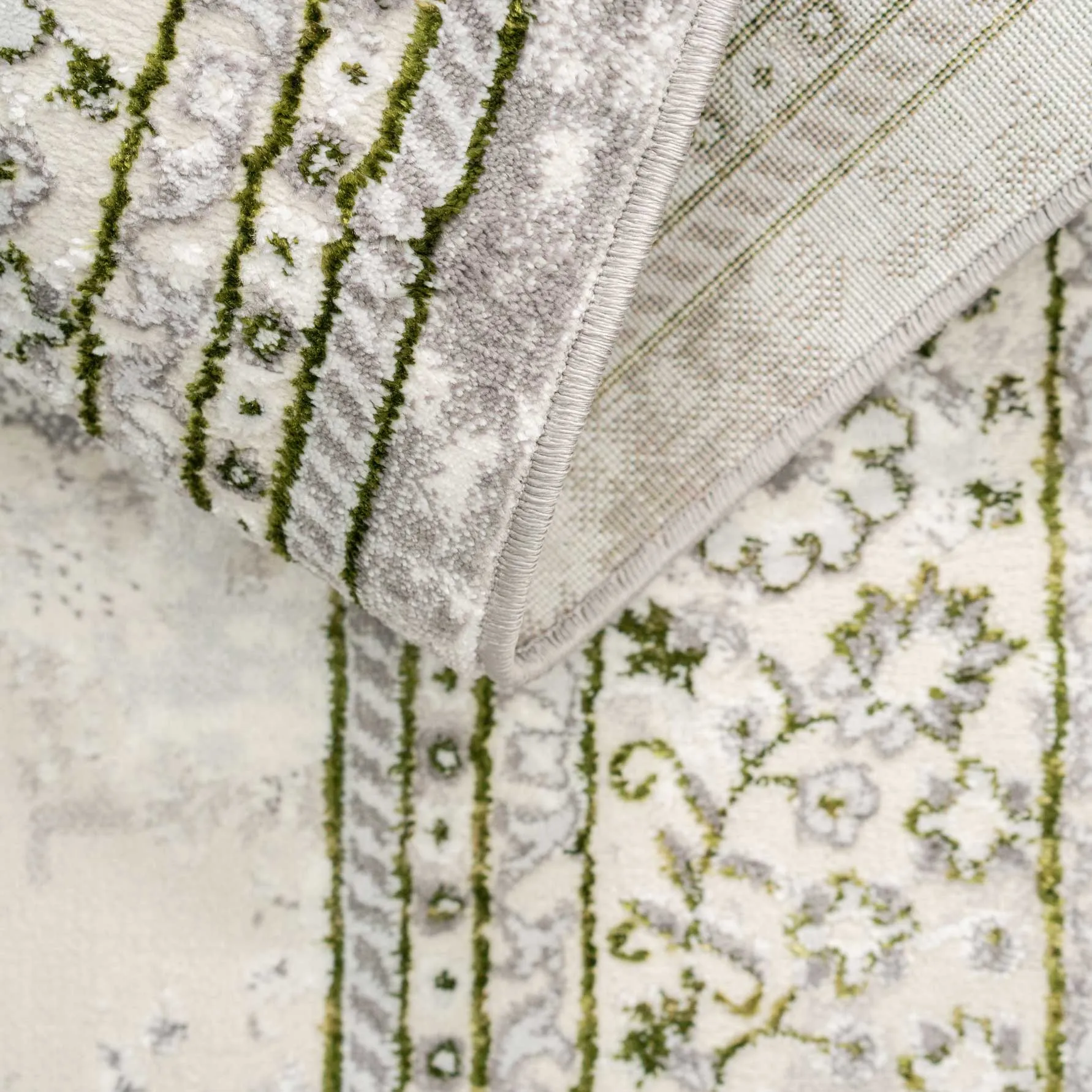 Green Beige Distressed Traditional Medallion Bordered Living Room Rug 10 Green Beige Distressed Traditional Medallion Bordered Living Room Rug