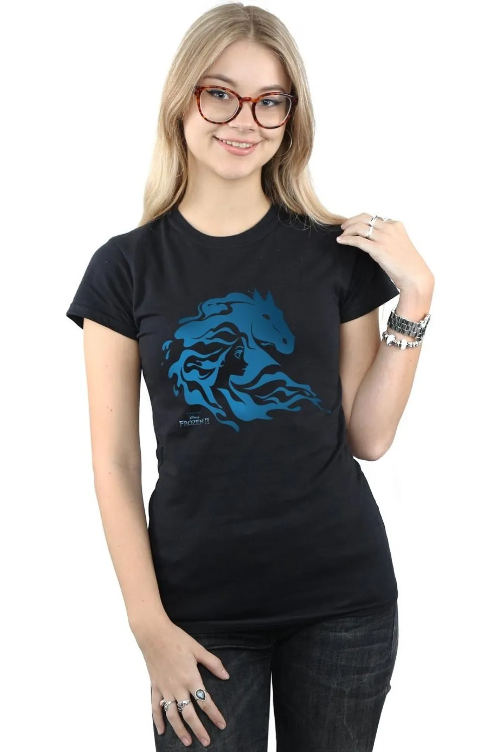 Frozen 2 Nokk Silhouette Cotton T-Shirt 1 Frozen 2 Nokk Silhouette Cotton T-Shirt