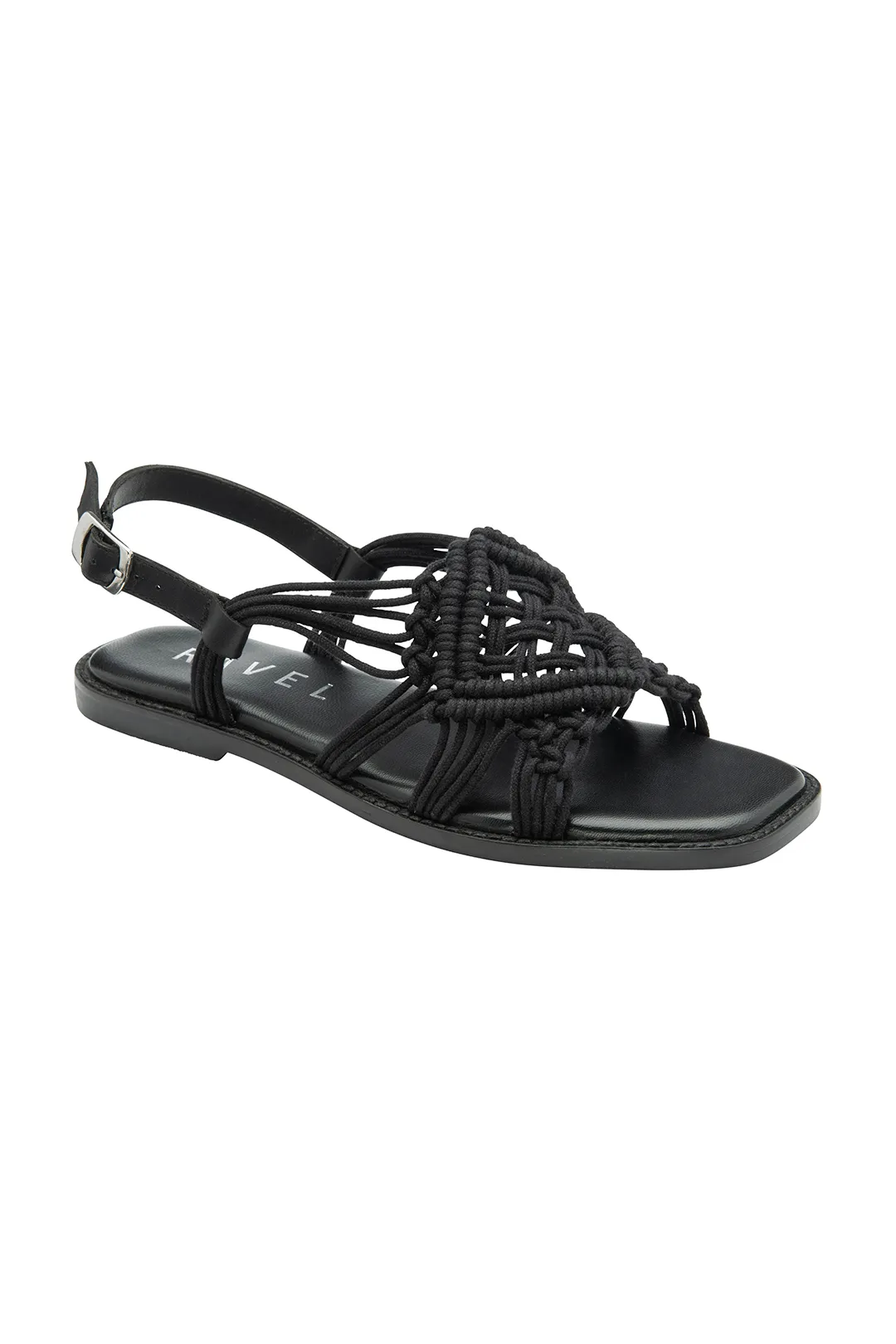 'Elrig' Textile Weave Flat Sandals