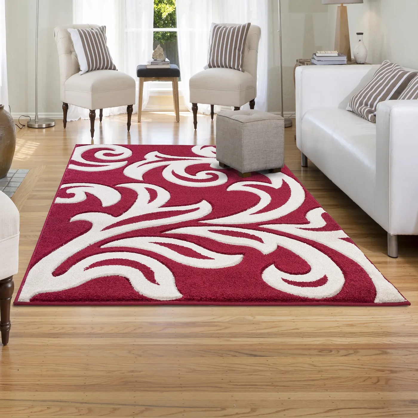 Modern Hand Carved Soft Thick Area Rug - Florence 1 Modern Hand Carved Soft Thick Area Rug - Florence