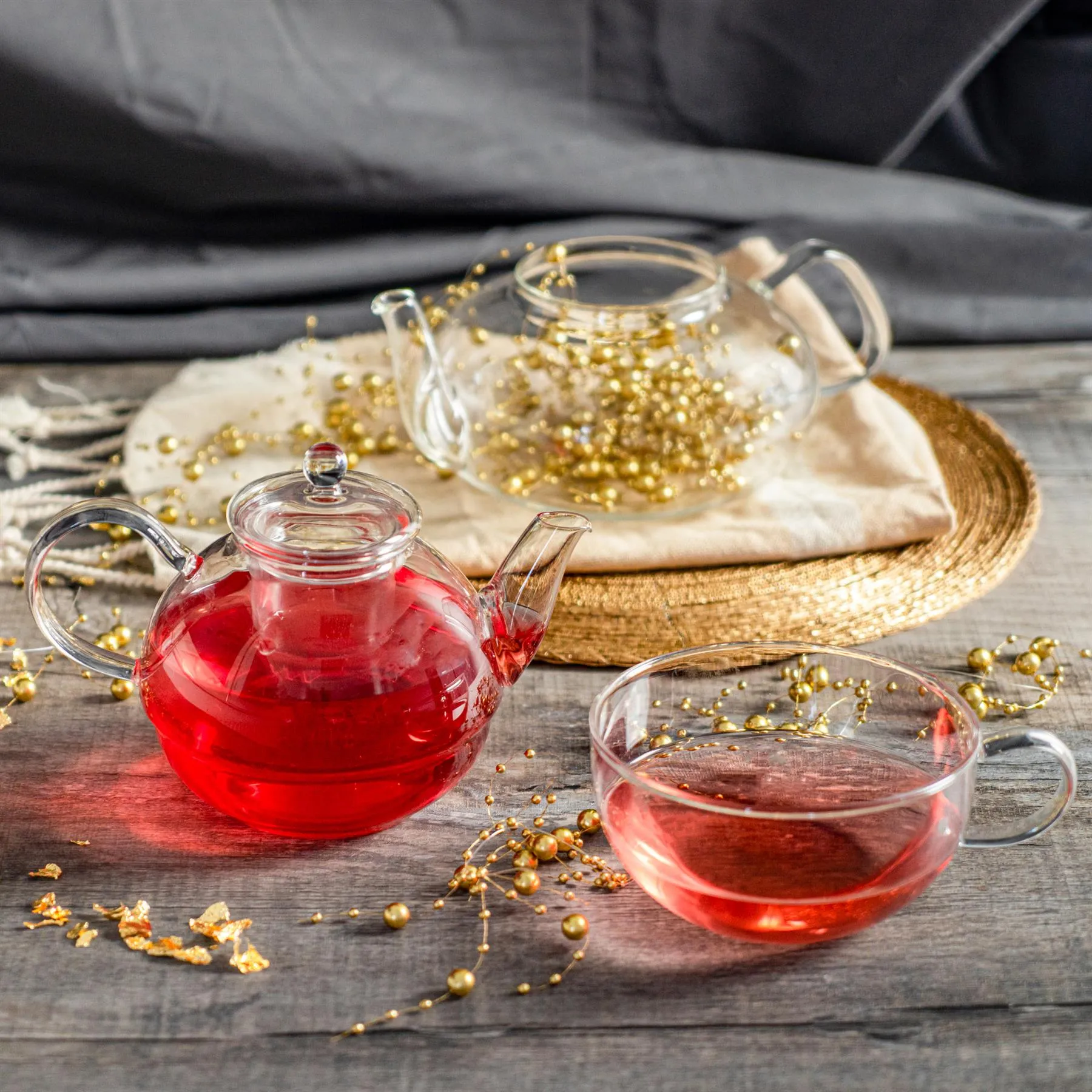 Glass Tea For One Set 550ml 5 Glass Tea For One Set 550ml