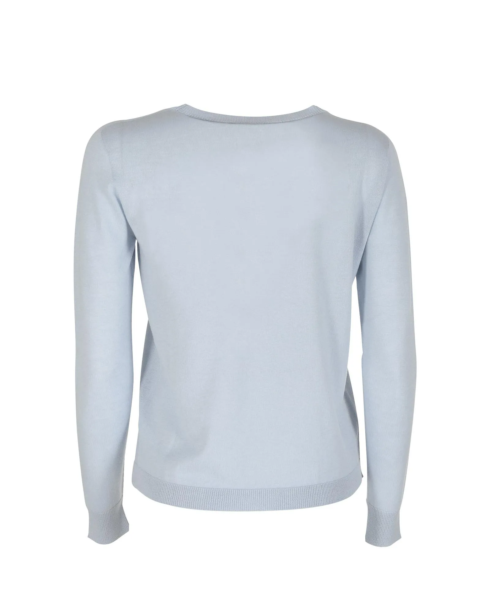 Cashmere Jumper Crew Neck Light Blue- Sky Blue Sweaters 2 Cashmere Jumper Crew Neck Light Blue- Sky Blue Sweaters