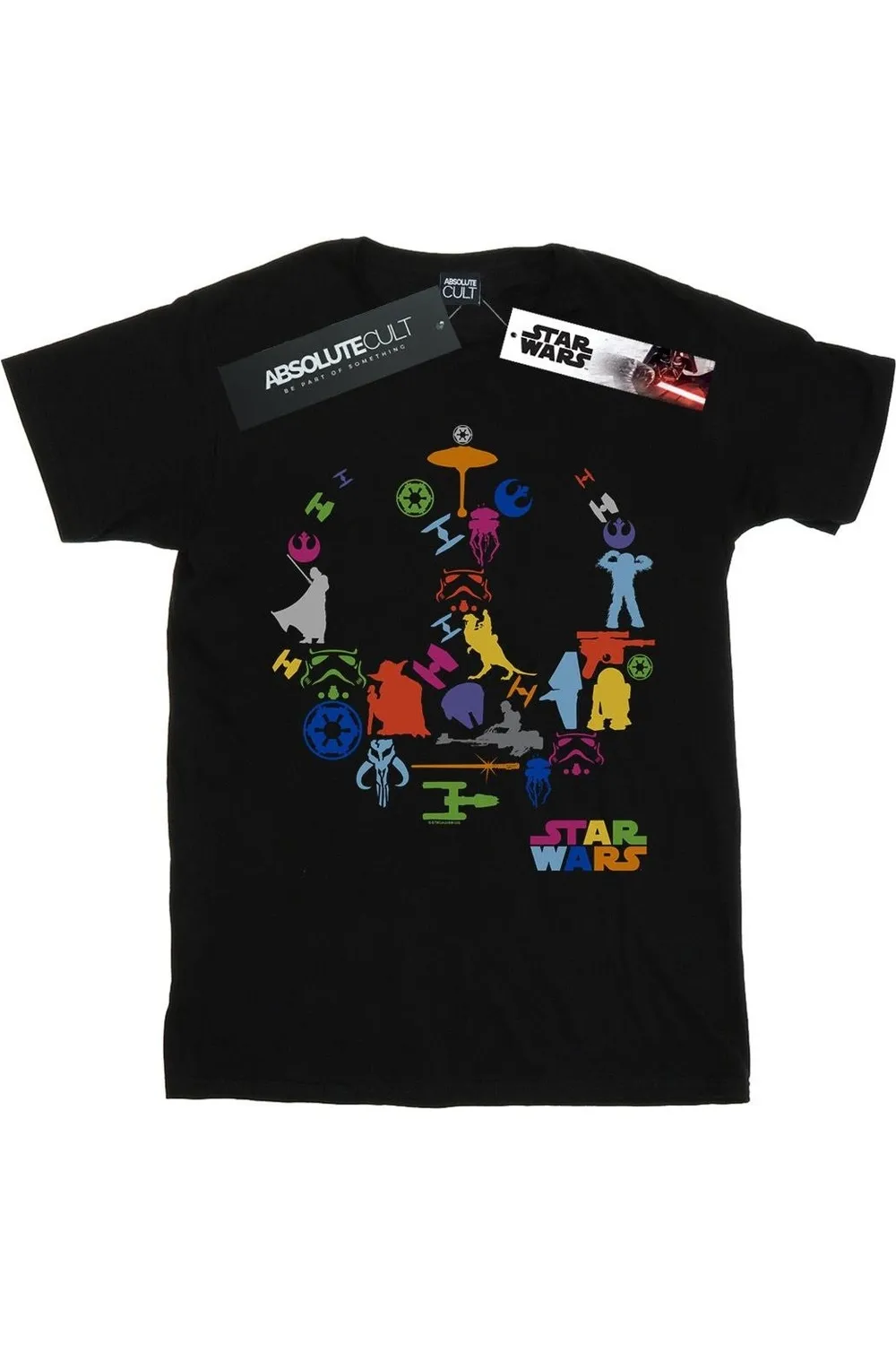 Silhouette Collage Cotton T-Shirt 2 Silhouette Collage Cotton T-Shirt