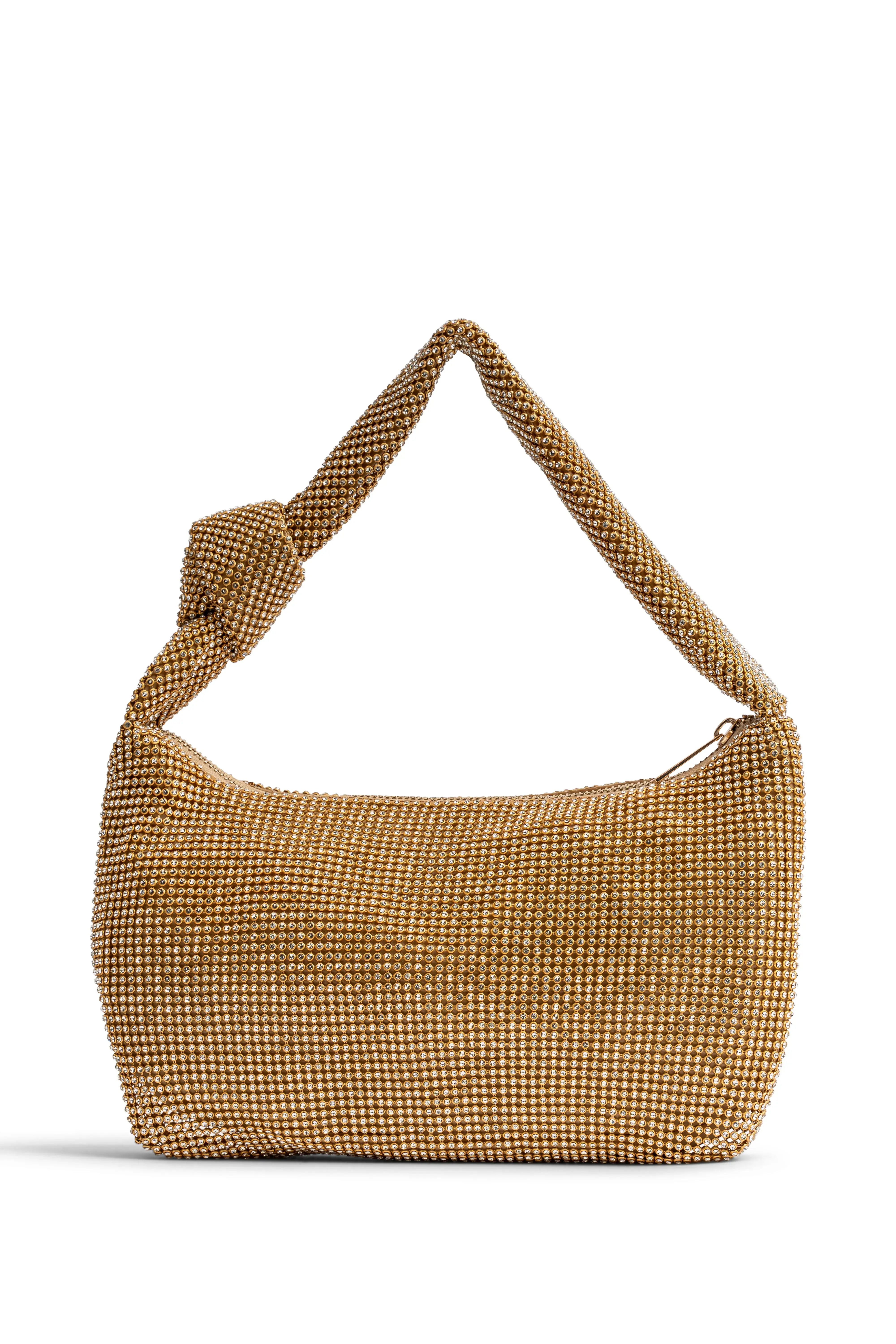Diamante 'Danni' Mesh Top Handle Bag