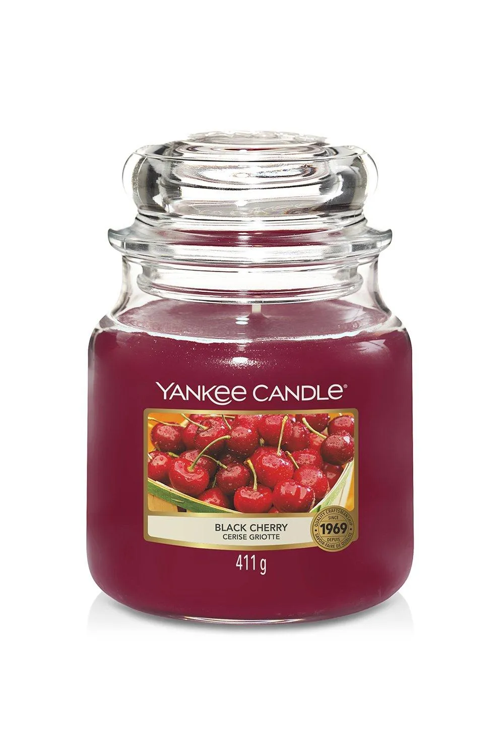 Black Cherry Medium Candle Jar