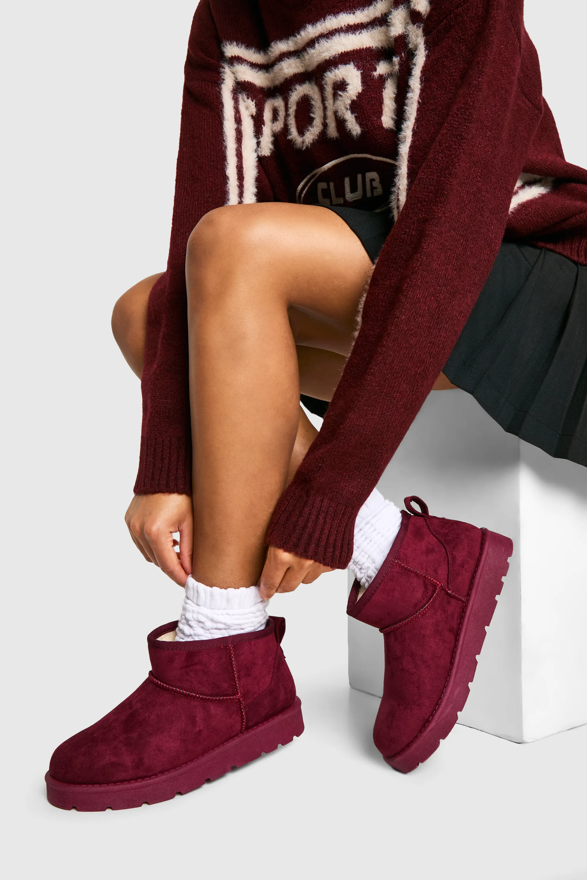 Ultra Mini Faux Fur Lined Boots 1 Ultra Mini Faux Fur Lined Boots
