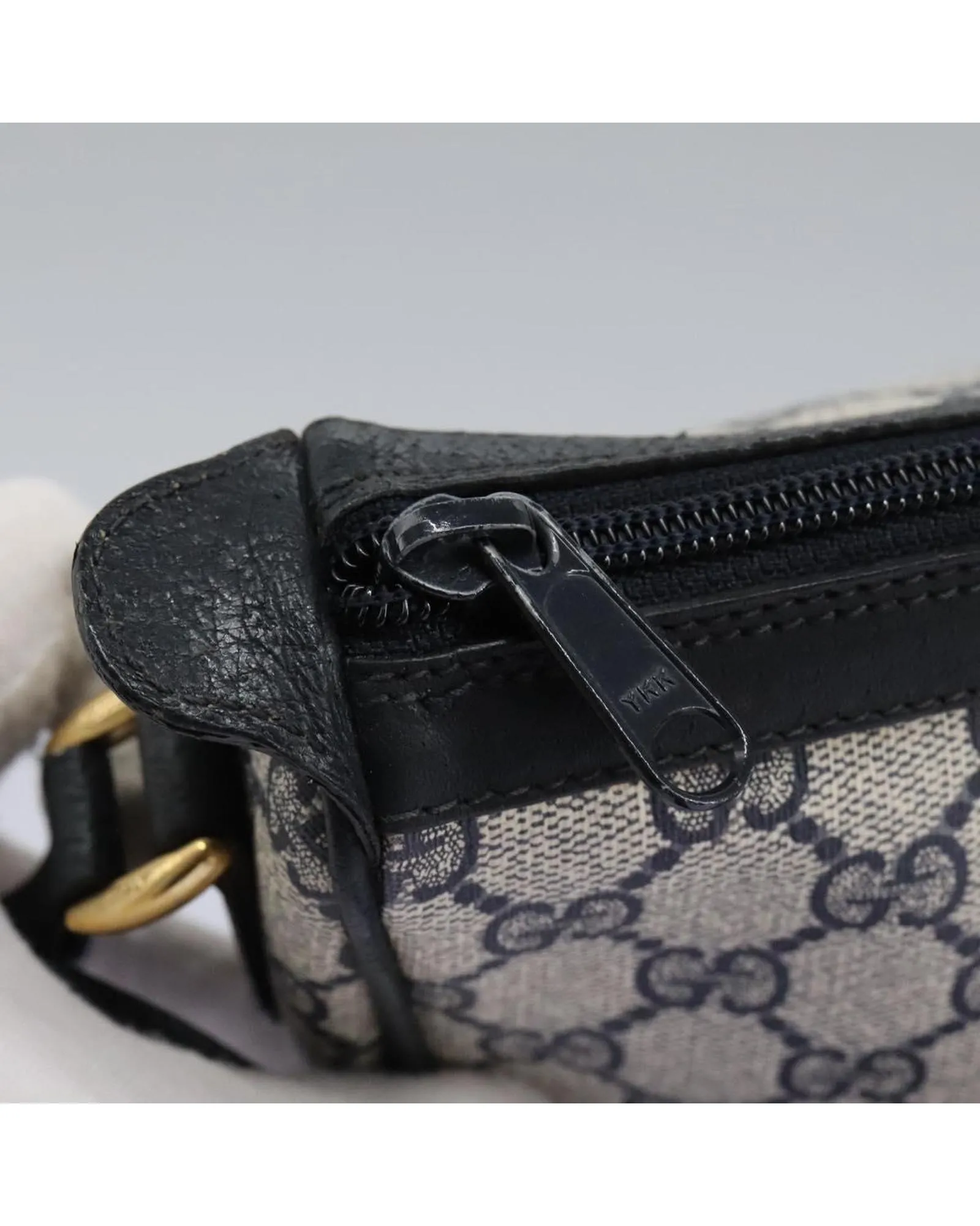 Preloved Vintage GG Canvas Crossbody Bag- Navy Shoulder Bags 10 Preloved Vintage GG Canvas Crossbody Bag- Navy Shoulder Bags