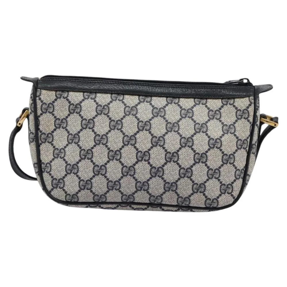 Preloved Vintage GG Canvas Crossbody Bag- Navy Shoulder Bags 2 Preloved Vintage GG Canvas Crossbody Bag- Navy Shoulder Bags