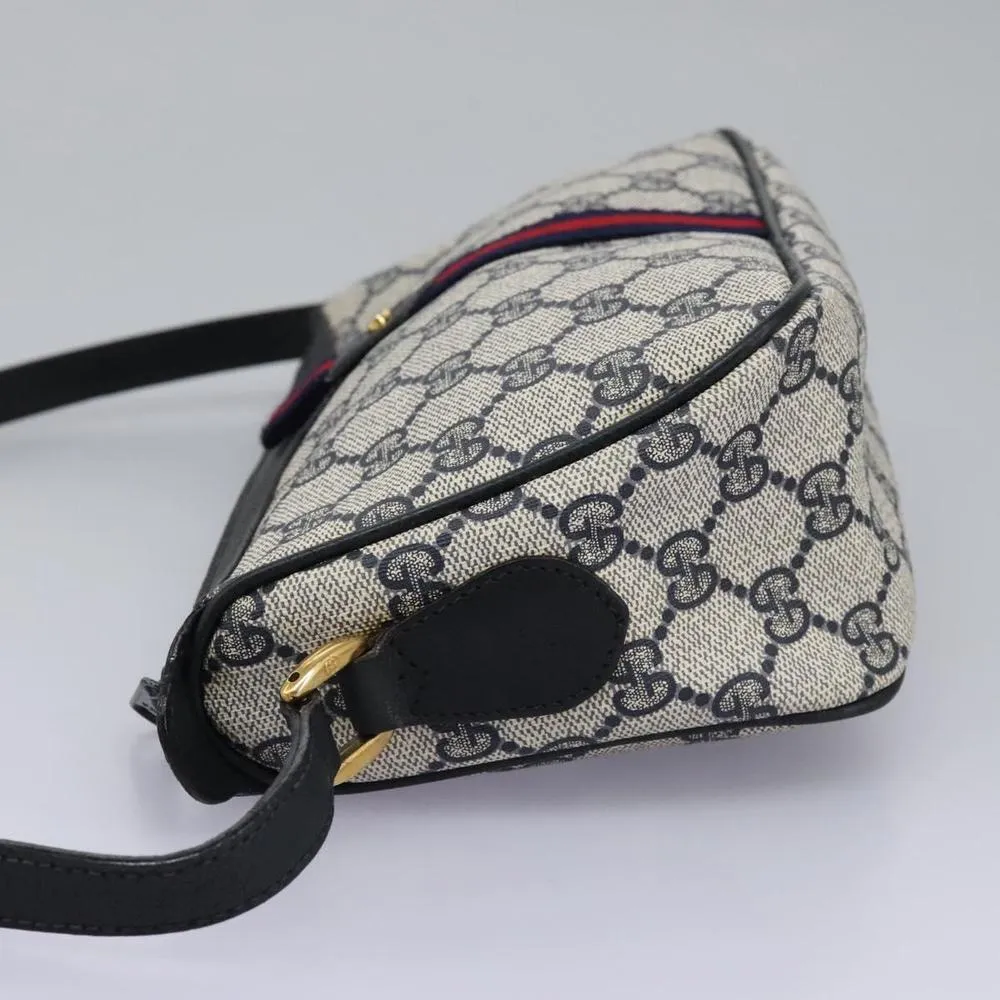 Preloved Vintage GG Canvas Crossbody Bag- Navy Shoulder Bags 3 Preloved Vintage GG Canvas Crossbody Bag- Navy Shoulder Bags