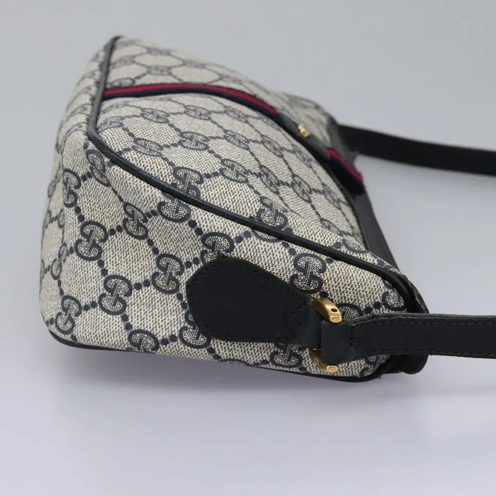 Preloved Vintage GG Canvas Crossbody Bag- Navy Shoulder Bags 5 Preloved Vintage GG Canvas Crossbody Bag- Navy Shoulder Bags