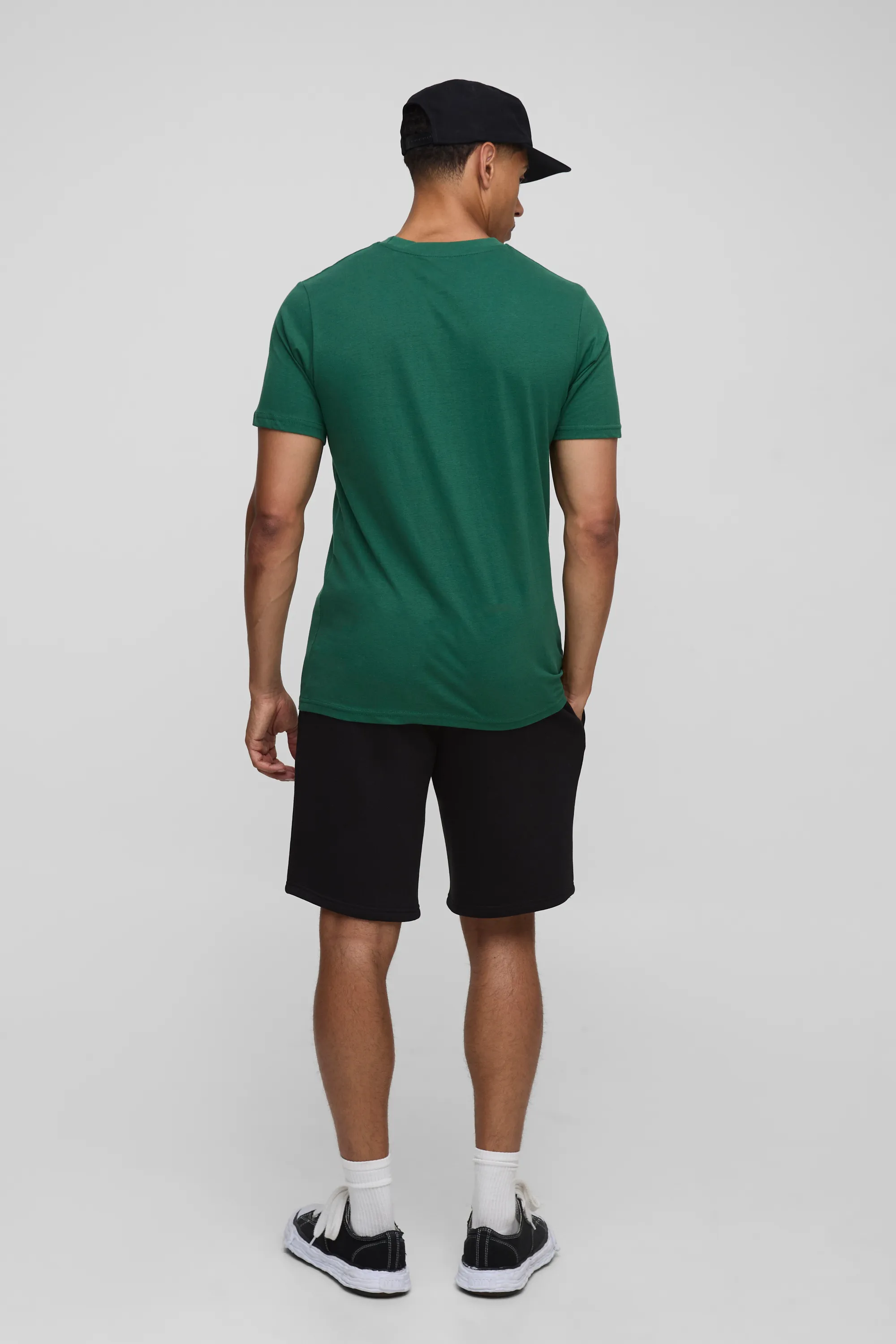 Slim Fit Peached Collegiate Embroidered T-Shirt 2 Slim Fit Peached Collegiate Embroidered T-Shirt