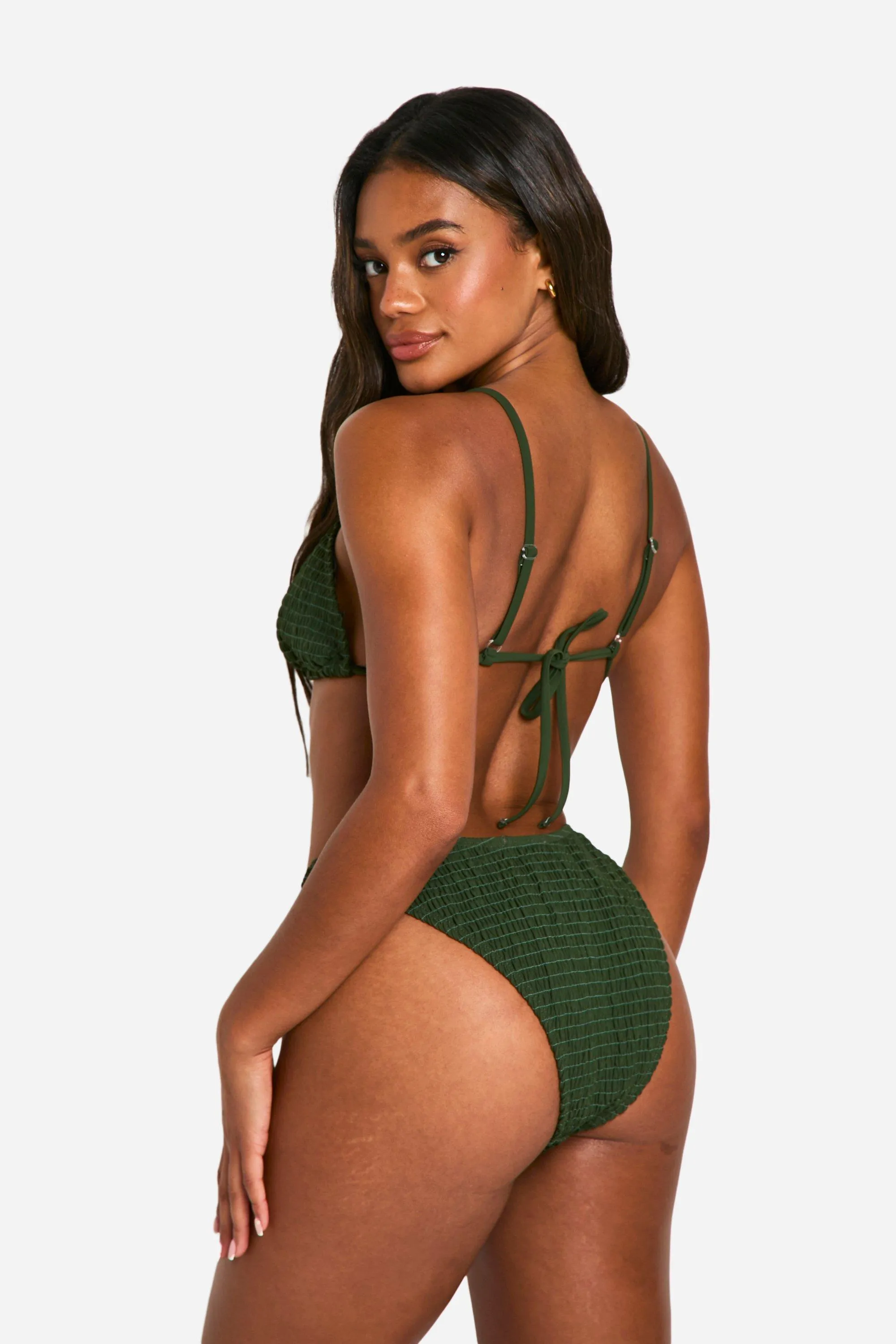 Seersucker Triangle Bikini Top 2 Seersucker Triangle Bikini Top