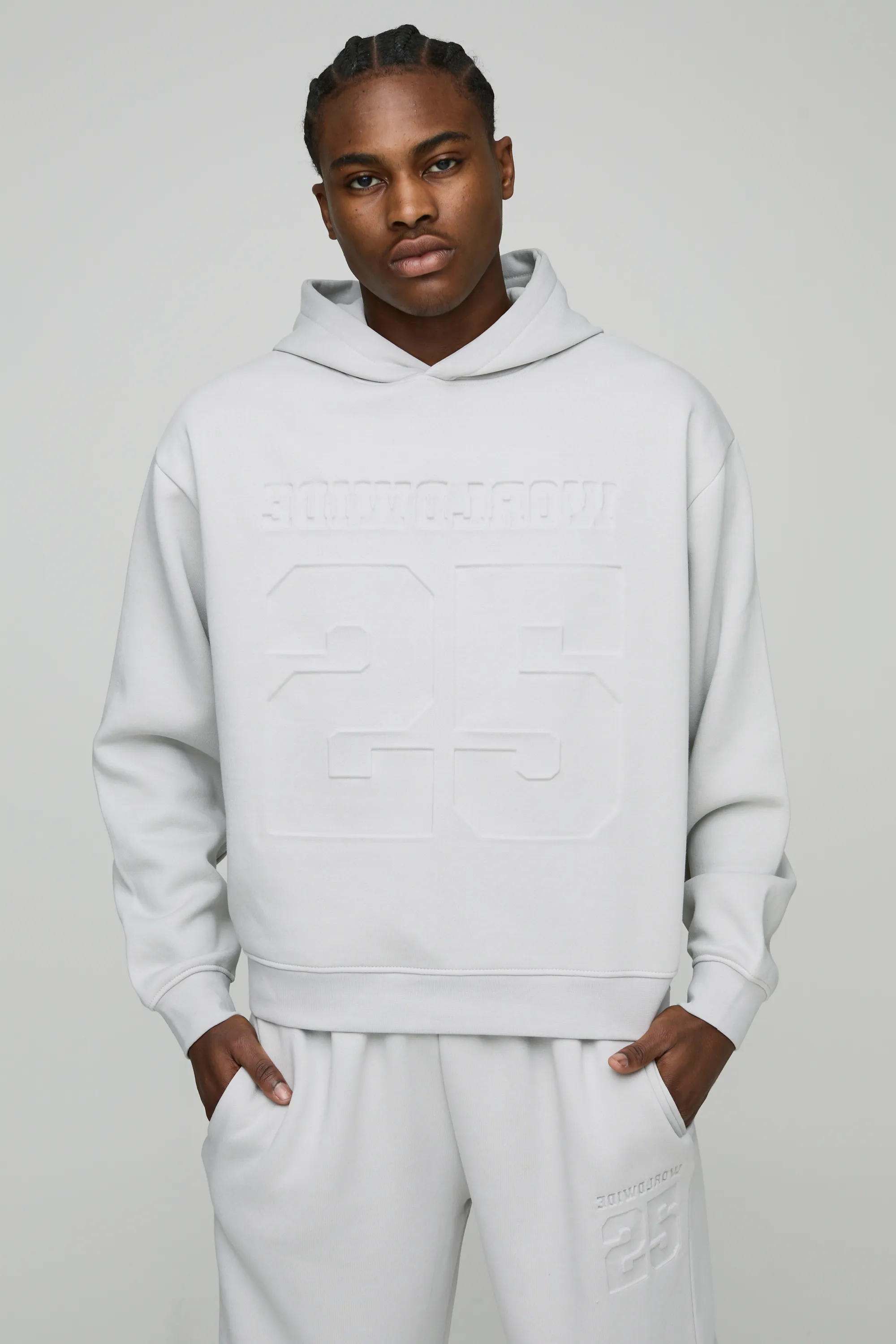 Oversized Boxy Varsity 25 Debossed Hooded Tracksuit 3 Oversized Boxy Varsity 25 Debossed Hooded Tracksuit