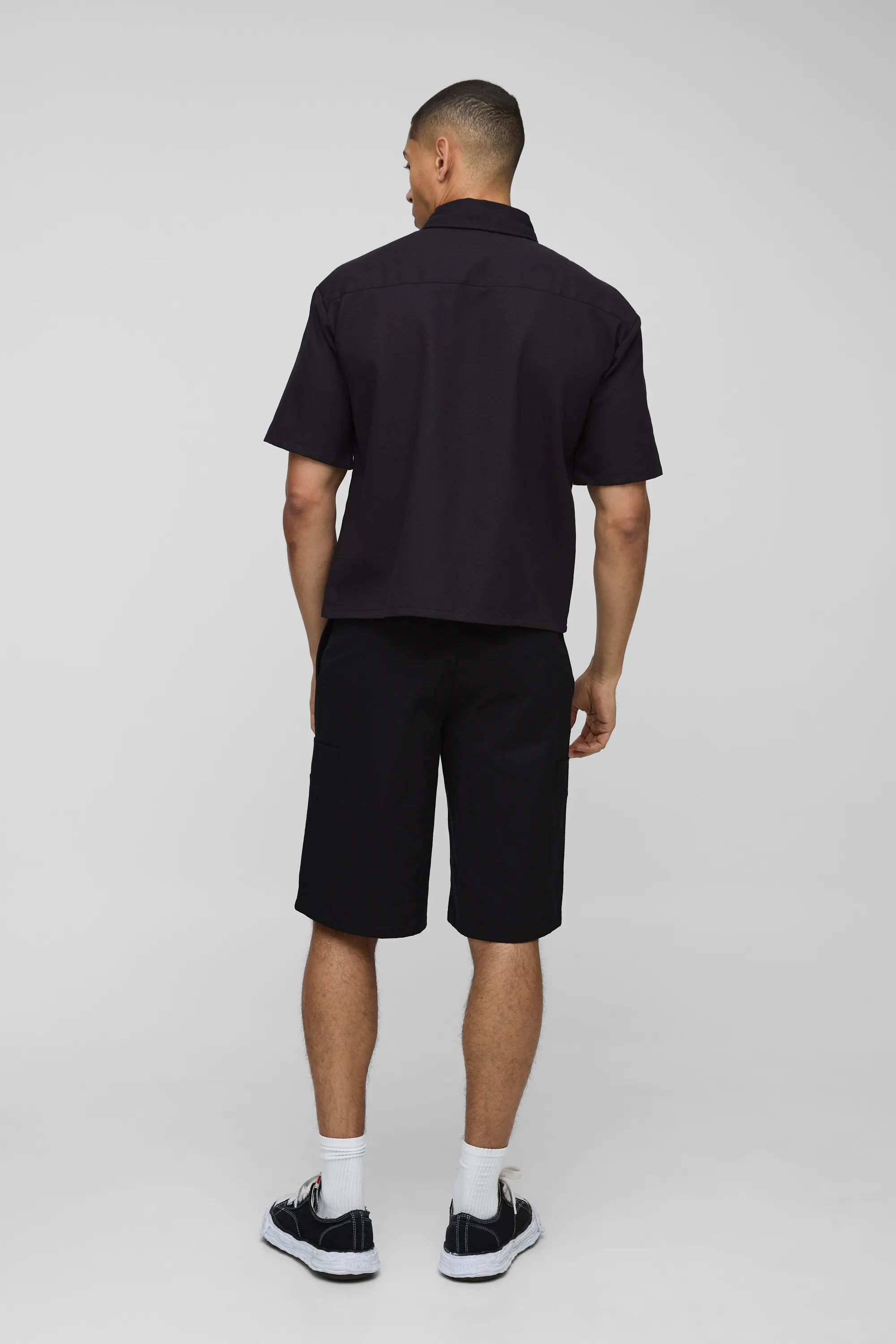 Oversized Boxy Homme Collared Shirt 2 Oversized Boxy Homme Collared Shirt