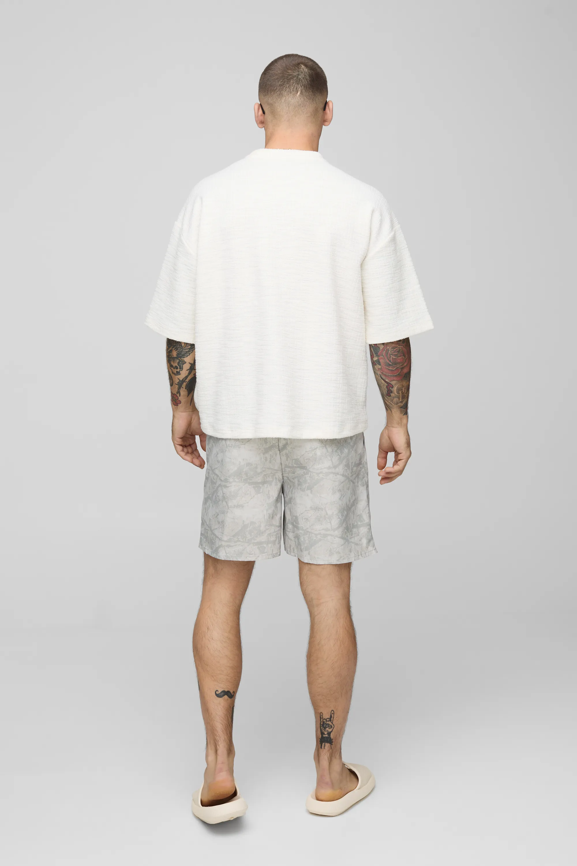 Camo Leaf Mid Length Swim Short 2 Camo Leaf Mid Length Swim Short