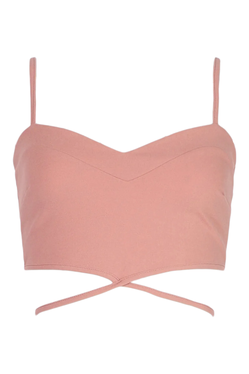 Crepe Cut Out Detail Wrap Bralet 5 Crepe Cut Out Detail Wrap Bralet