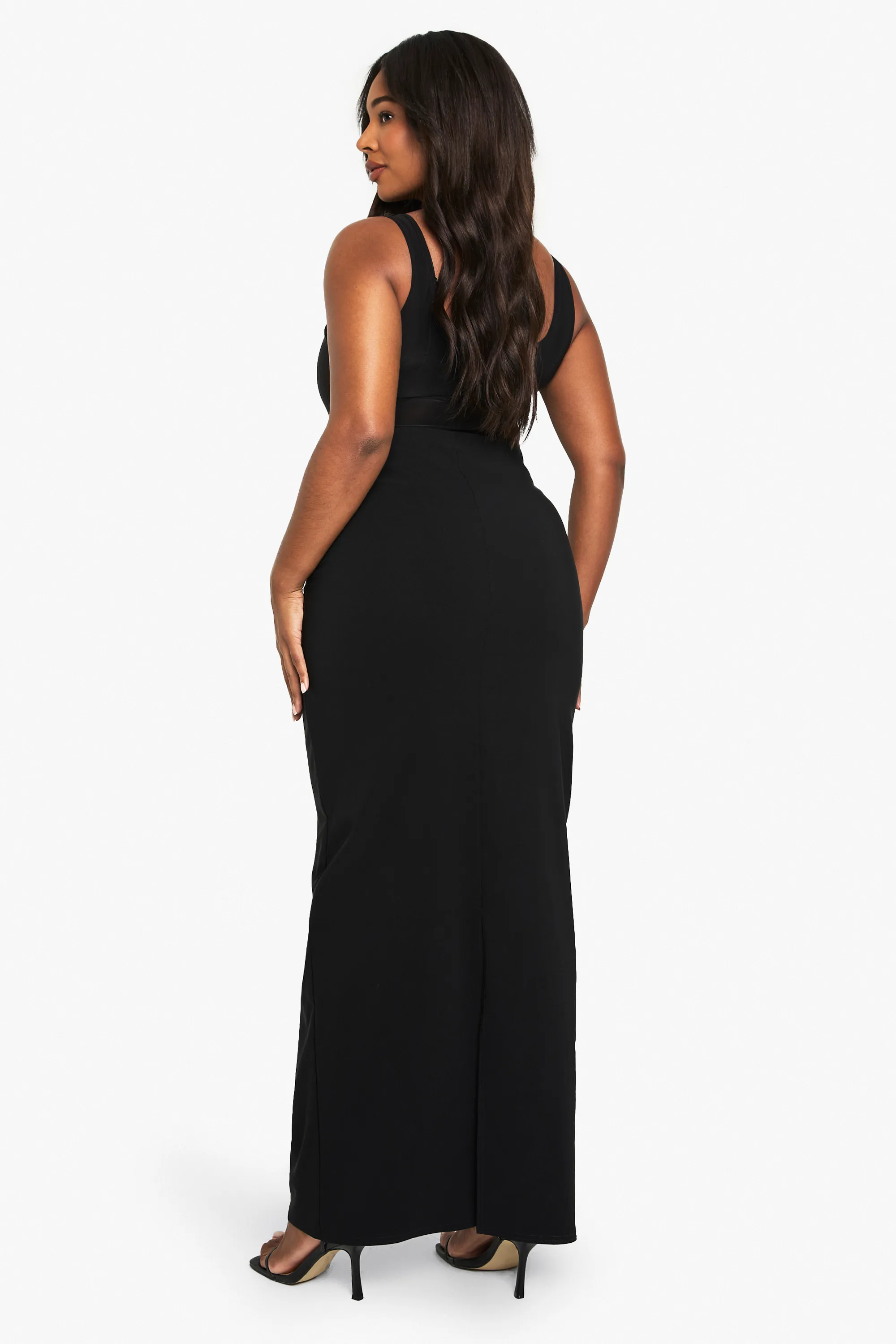 Plus Bengaline Column Maxi Skirt 2 Plus Bengaline Column Maxi Skirt