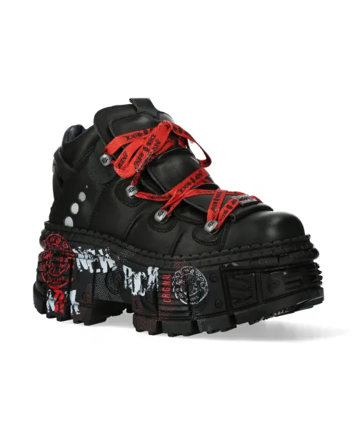 New Rock Punk Goth Leather Boots-WALL106-C9