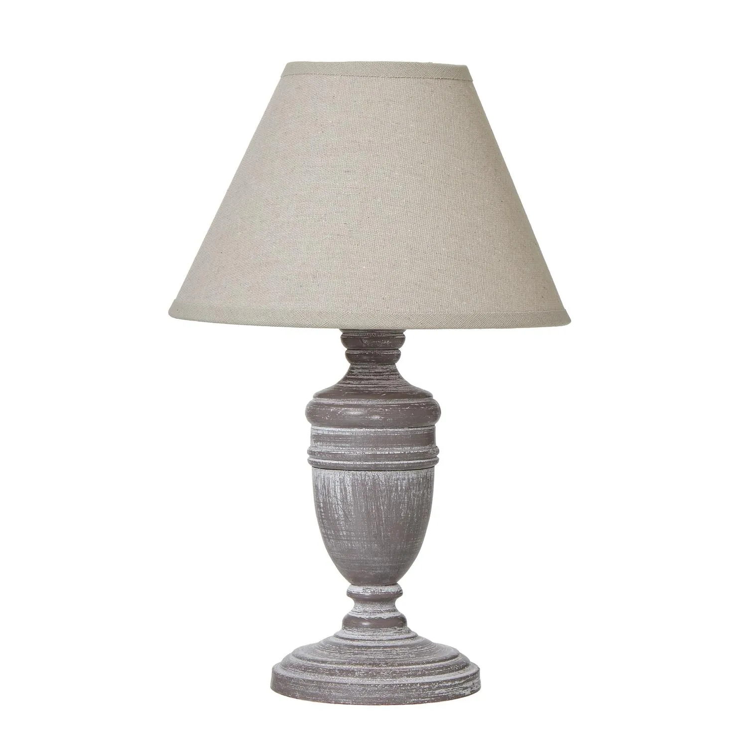 Metis Urn Linen Table Lamp (UK Plug)