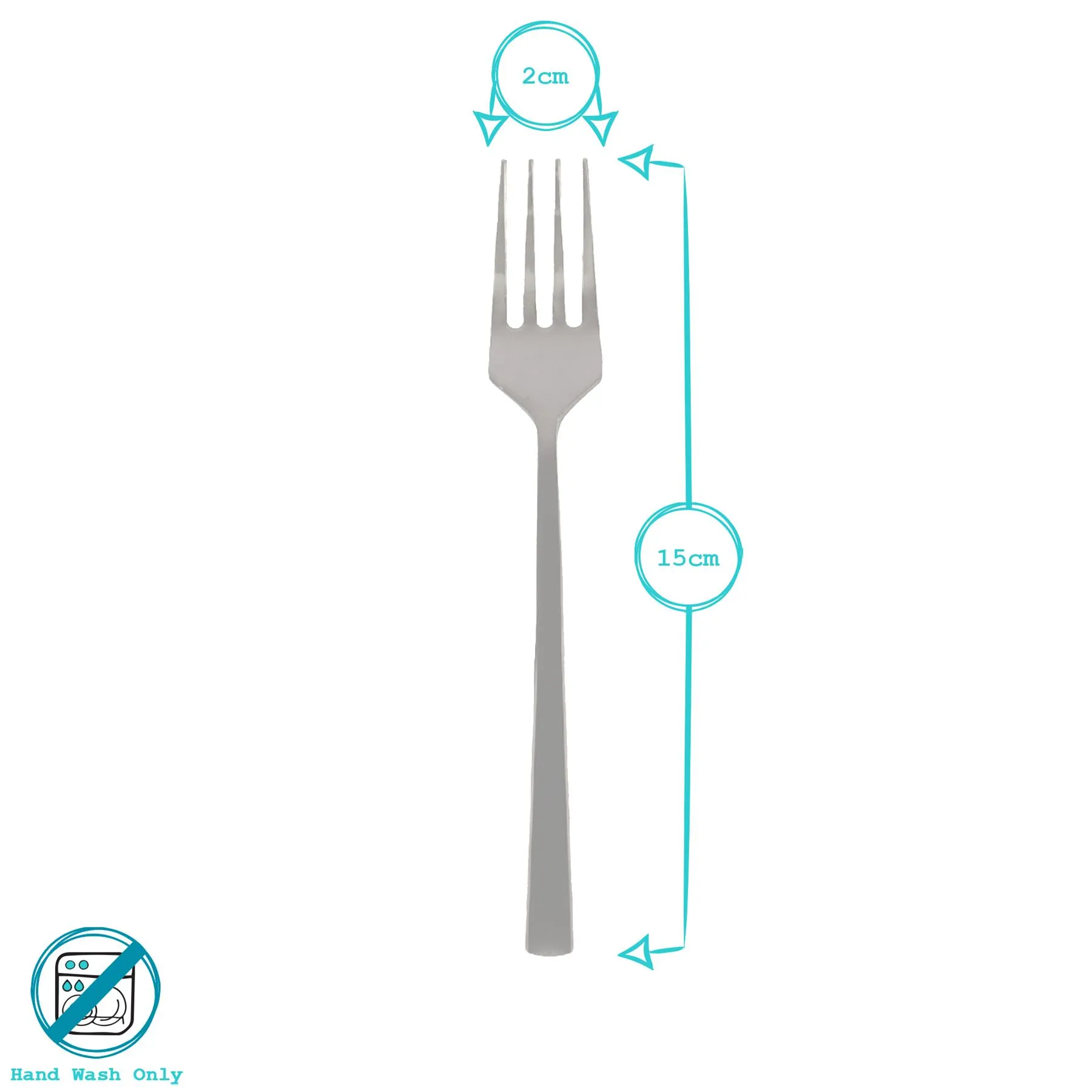 Stainless Steel Cake Forks - 15cm - Pack of 12 5 Stainless Steel Cake Forks - 15cm - Pack of 12