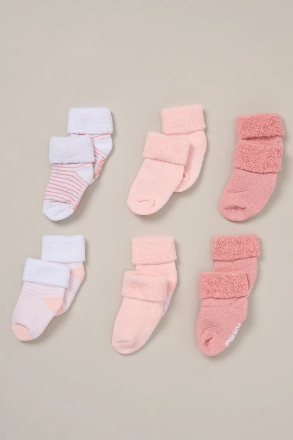 6-Pack Terry Baby Socks