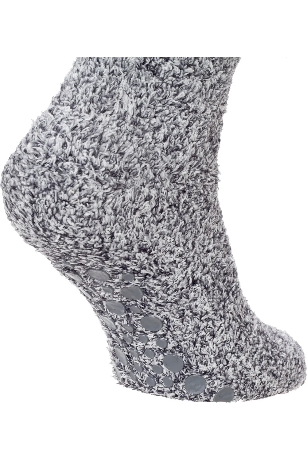 Warm Slipper Socks With Rubber Non Slip Grip 3 Warm Slipper Socks With Rubber Non Slip Grip