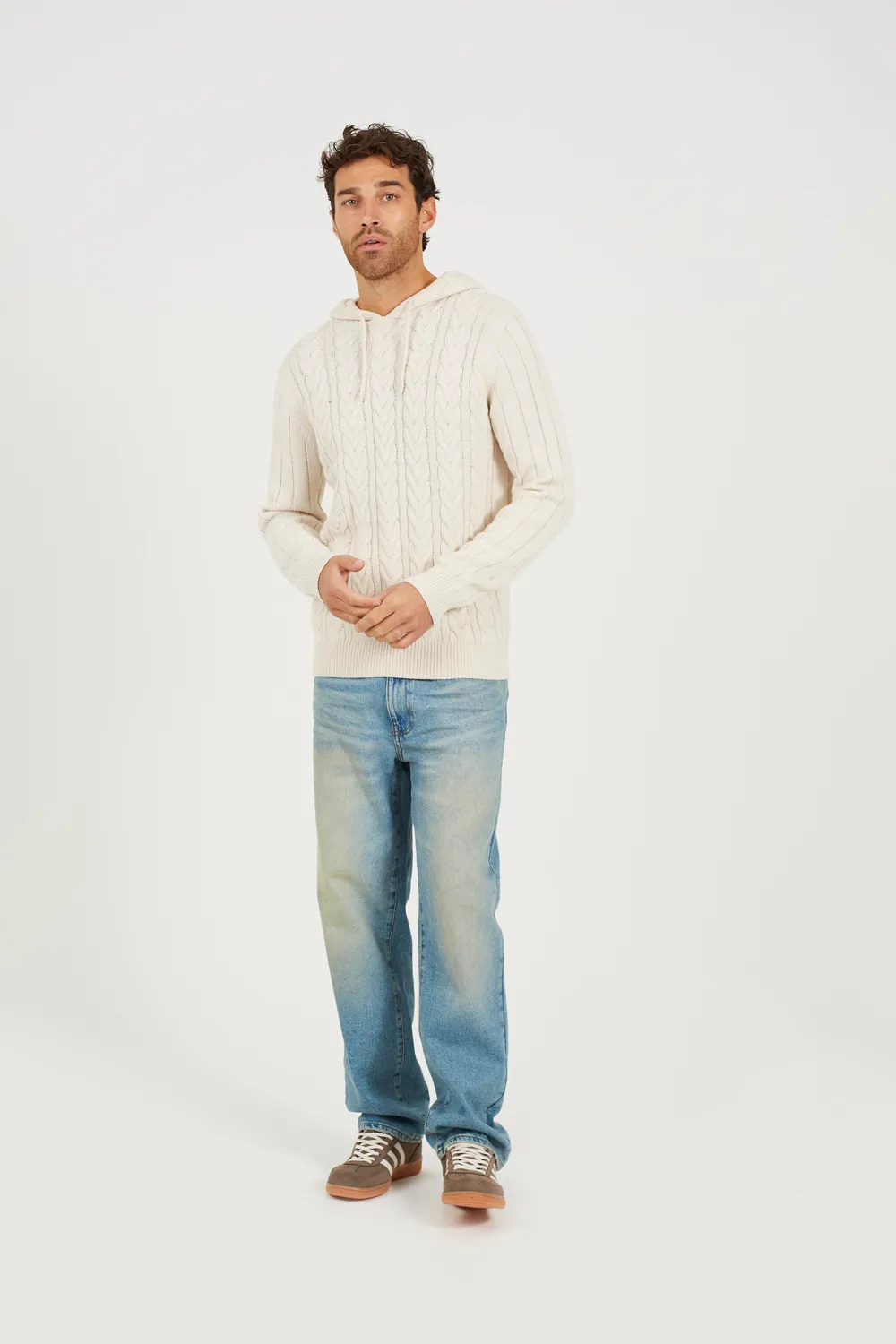 Cable Knit Hoody 3 Cable Knit Hoody