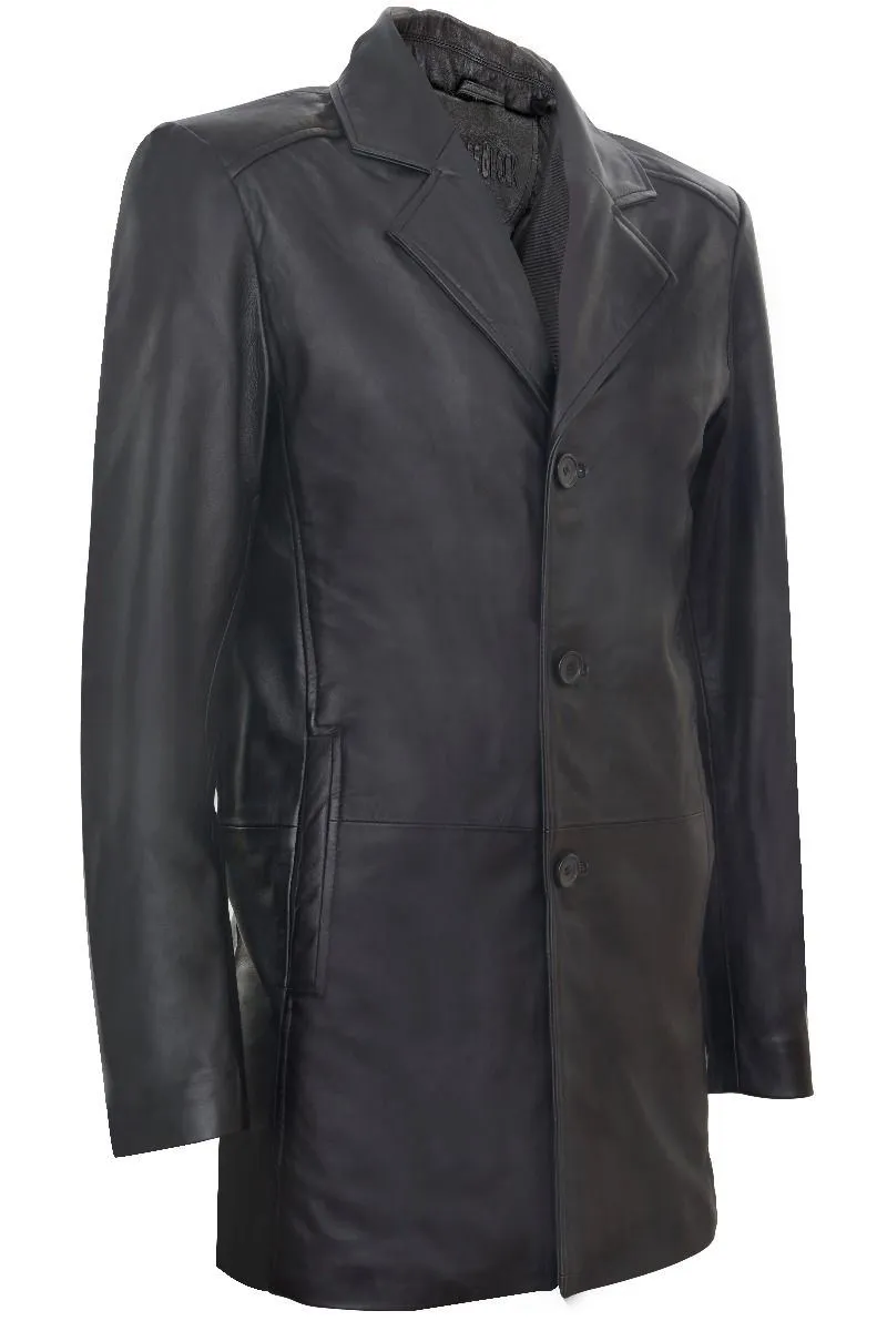 3/4 Leather Coat-Rosario 2 3/4 Leather Coat-Rosario