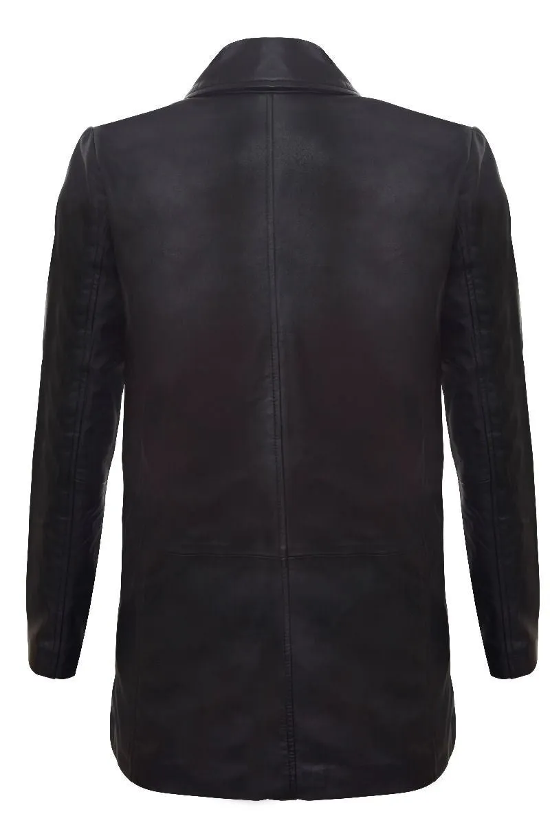 3/4 Leather Coat-Rosario 3 3/4 Leather Coat-Rosario