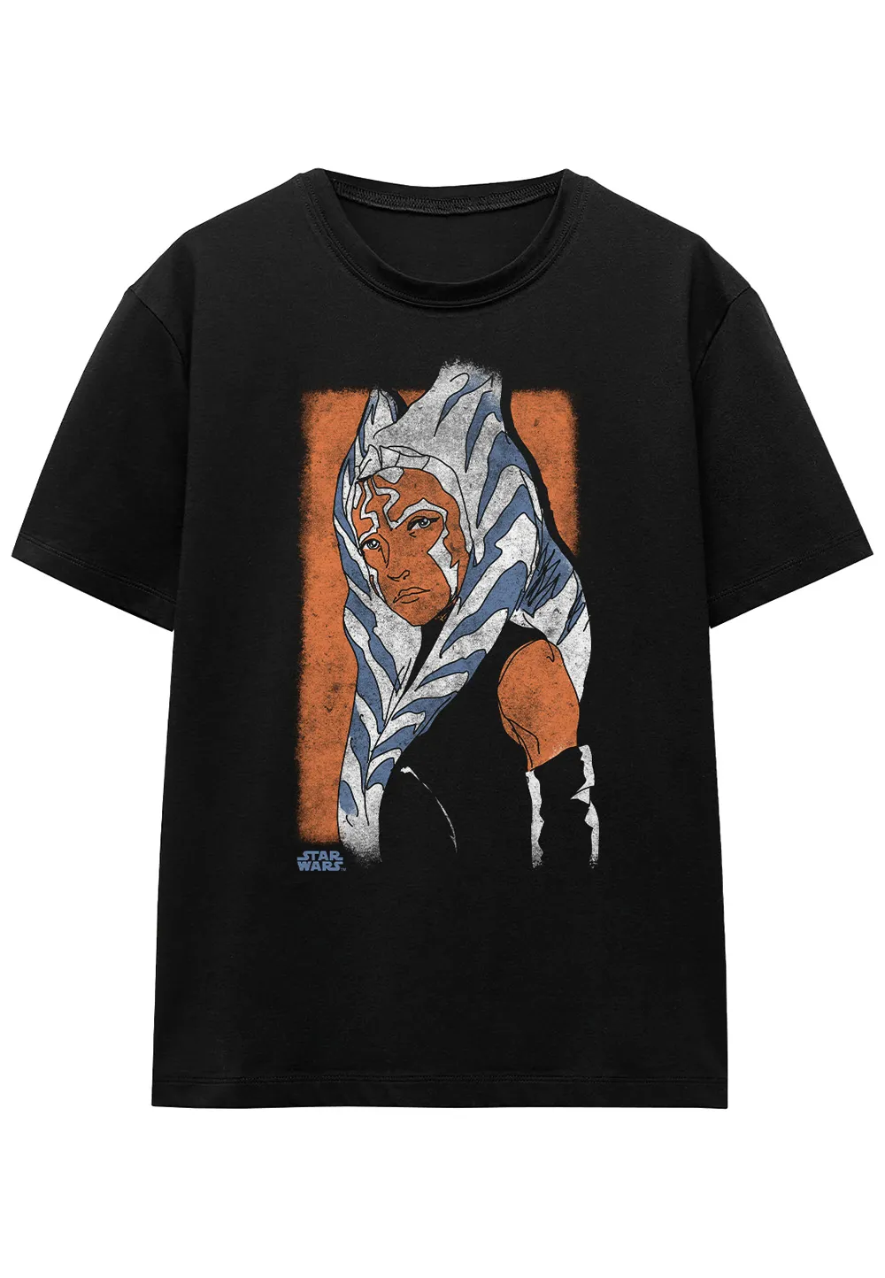 Star Wars Ahsoka Sketch T-Shirt, Black 4 Star Wars Ahsoka Sketch T-Shirt, Black