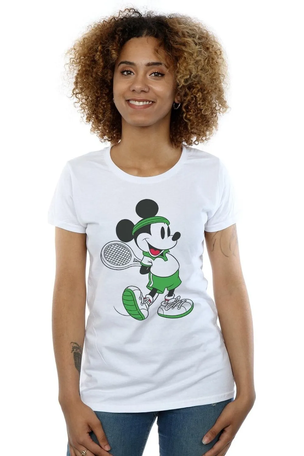 Mickey Mouse Tennis Cotton T-Shirt 1 Mickey Mouse Tennis Cotton T-Shirt