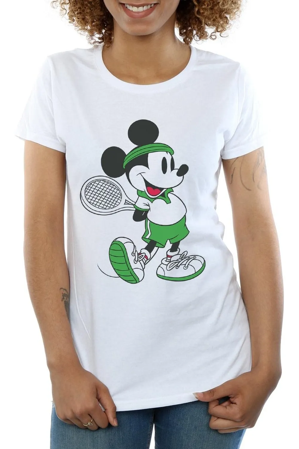 Mickey Mouse Tennis Cotton T-Shirt 3 Mickey Mouse Tennis Cotton T-Shirt