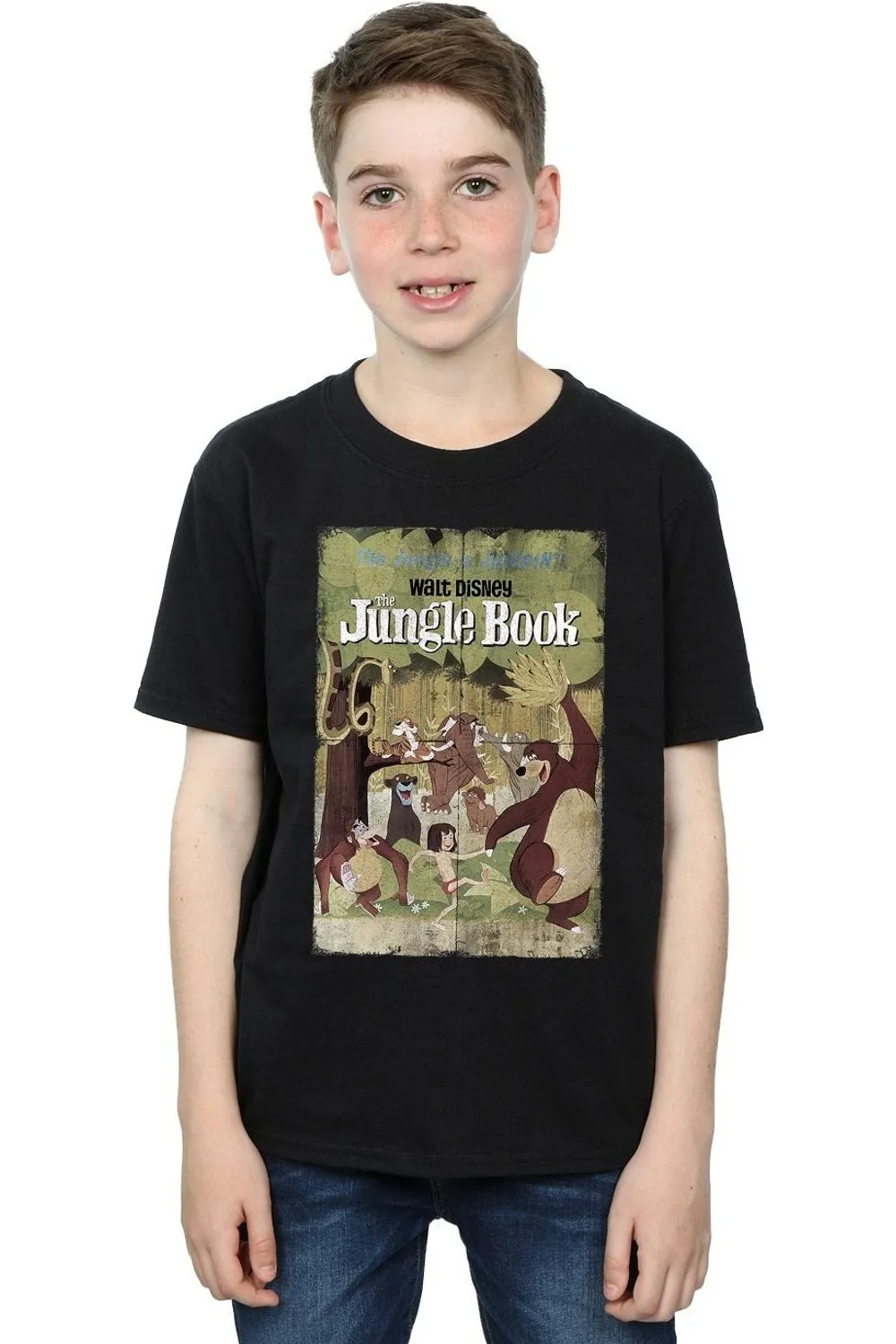 The Jungle Book Retro Poster T-Shirt 1 The Jungle Book Retro Poster T-Shirt