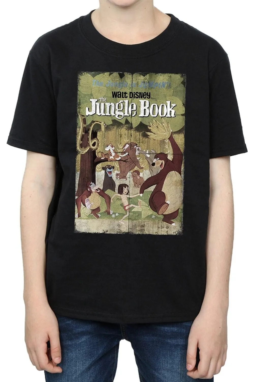 The Jungle Book Retro Poster T-Shirt 3 The Jungle Book Retro Poster T-Shirt