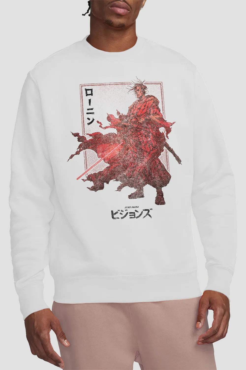Star Wars Visions RoninSweatshirt White 1 Star Wars Visions RoninSweatshirt White