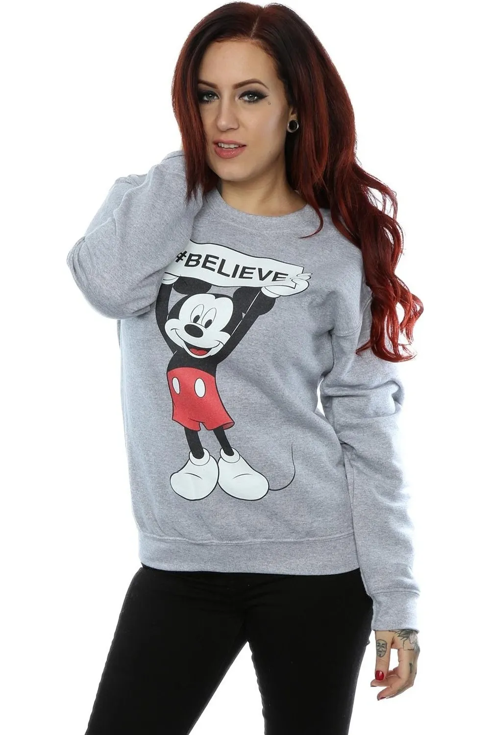 Mickey Mouse Believe Sweatshirt 1 Mickey Mouse Believe Sweatshirt