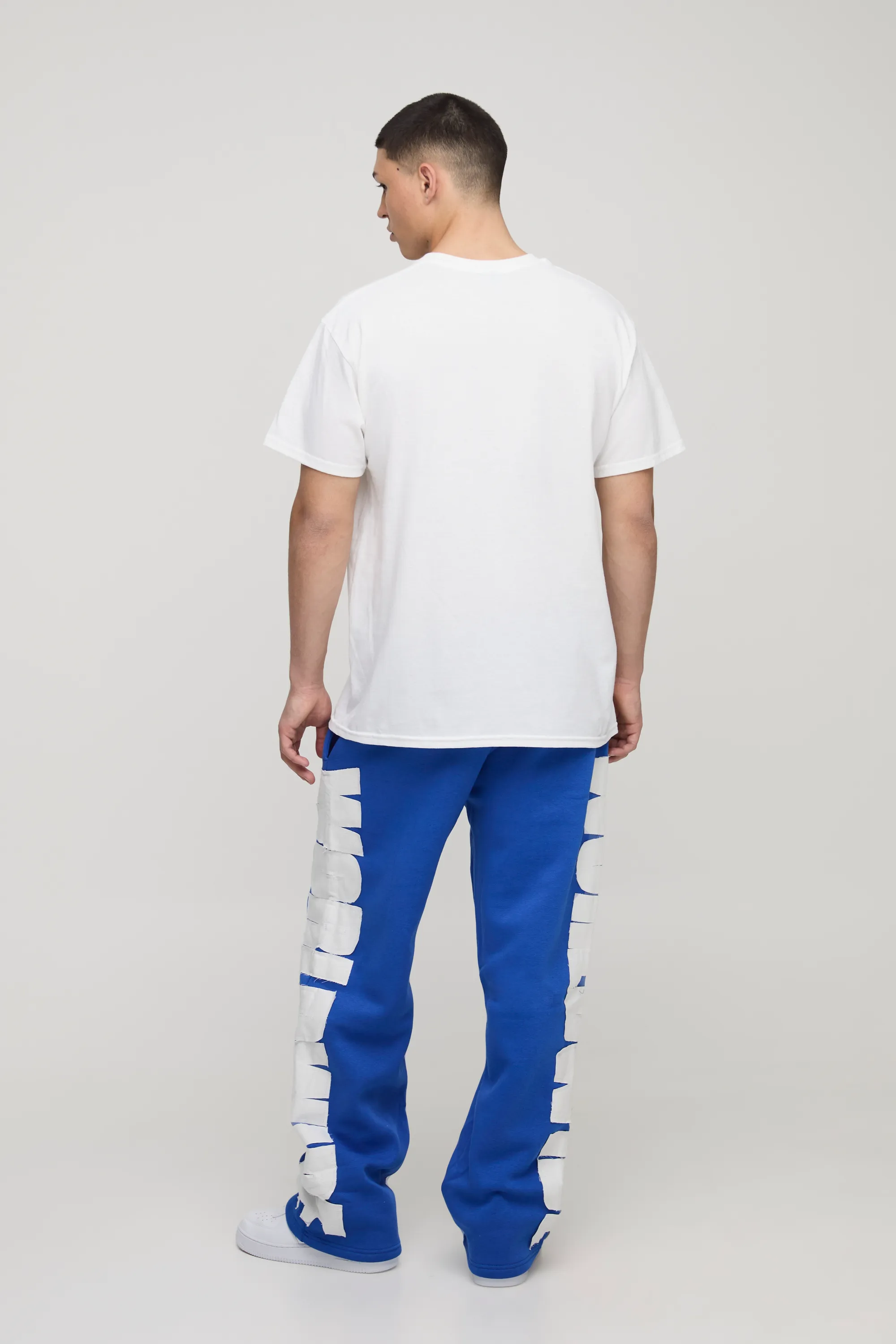 White Oversized M-Star Printed T-Shirt 2 White Oversized M-Star Printed T-Shirt
