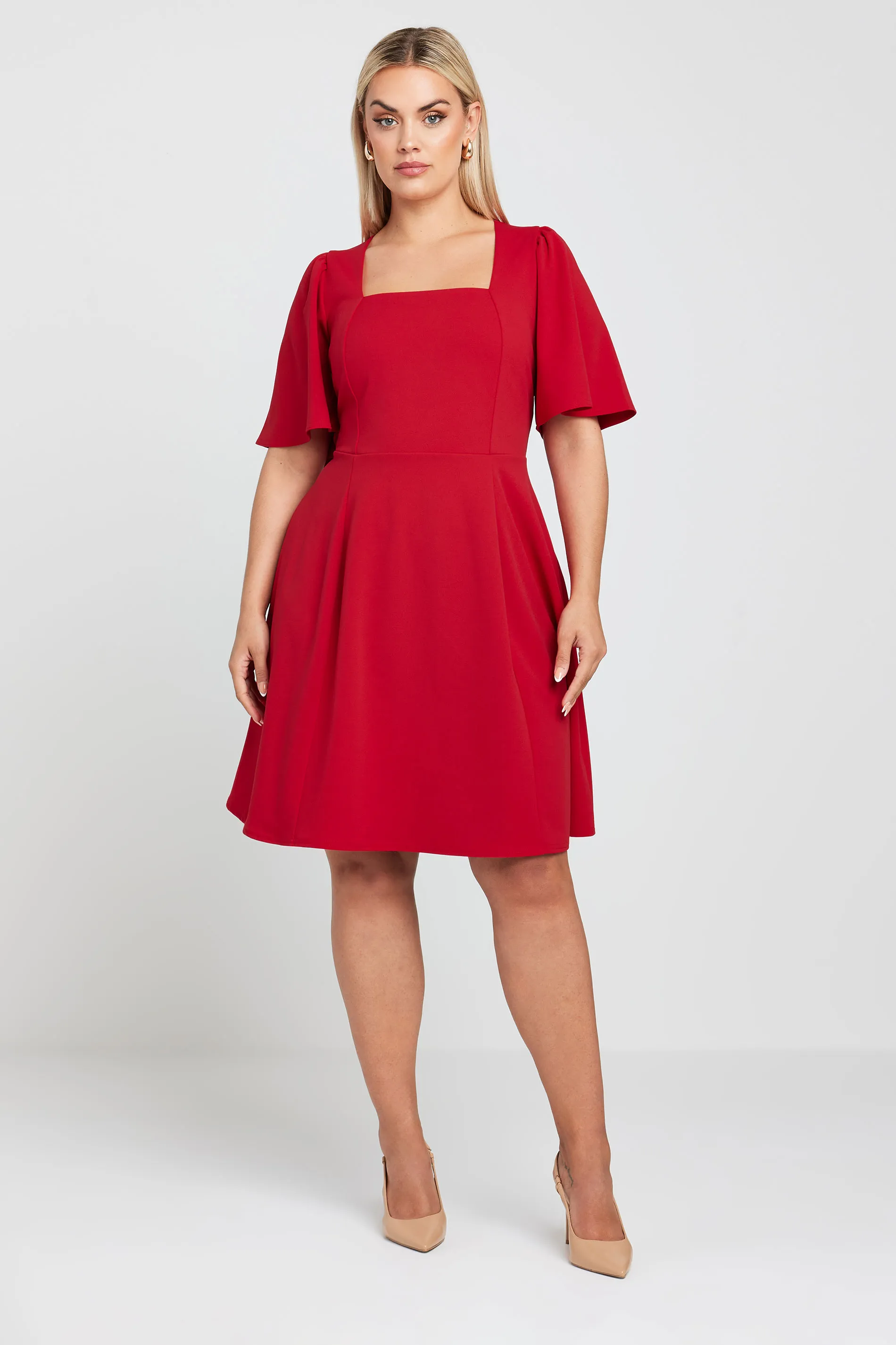Angel Sleeve Mini Dress