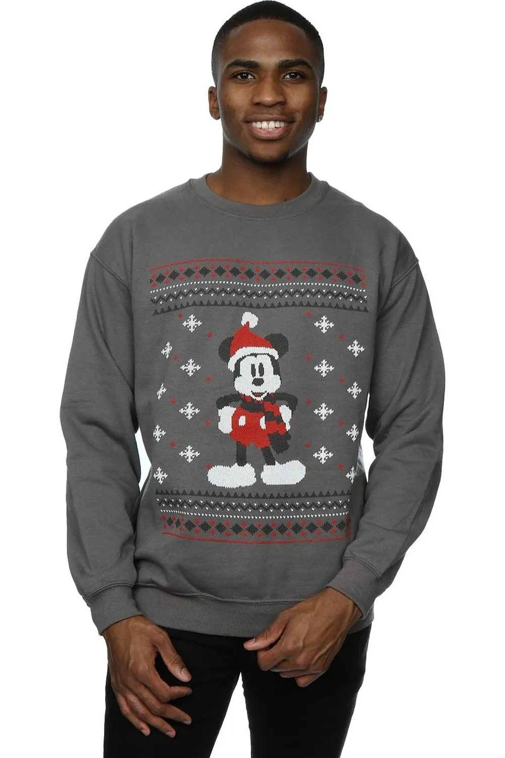 Mickey Mouse Scarf Christmas Sweatshirt 1 Mickey Mouse Scarf Christmas Sweatshirt