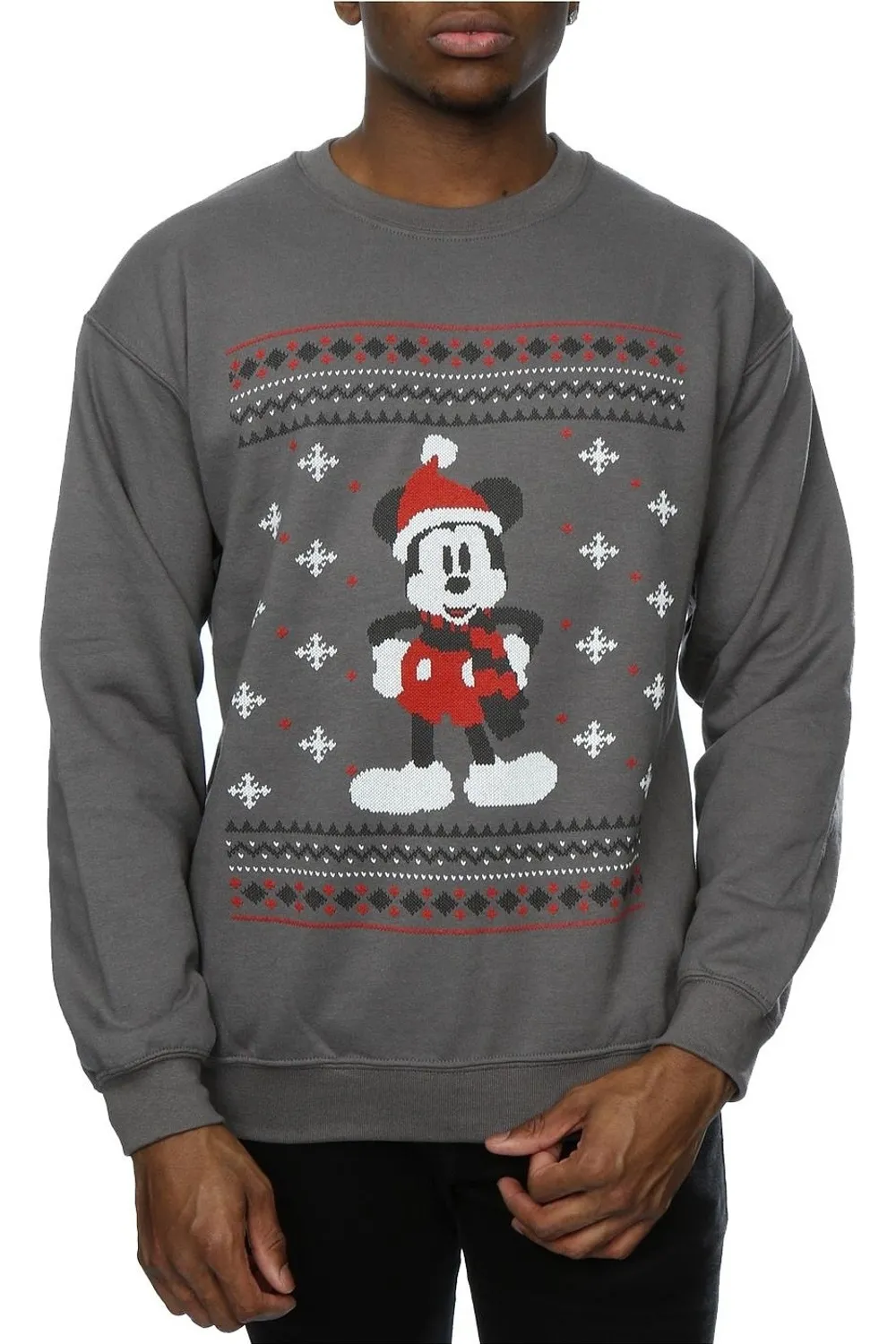 Mickey Mouse Scarf Christmas Sweatshirt 3 Mickey Mouse Scarf Christmas Sweatshirt