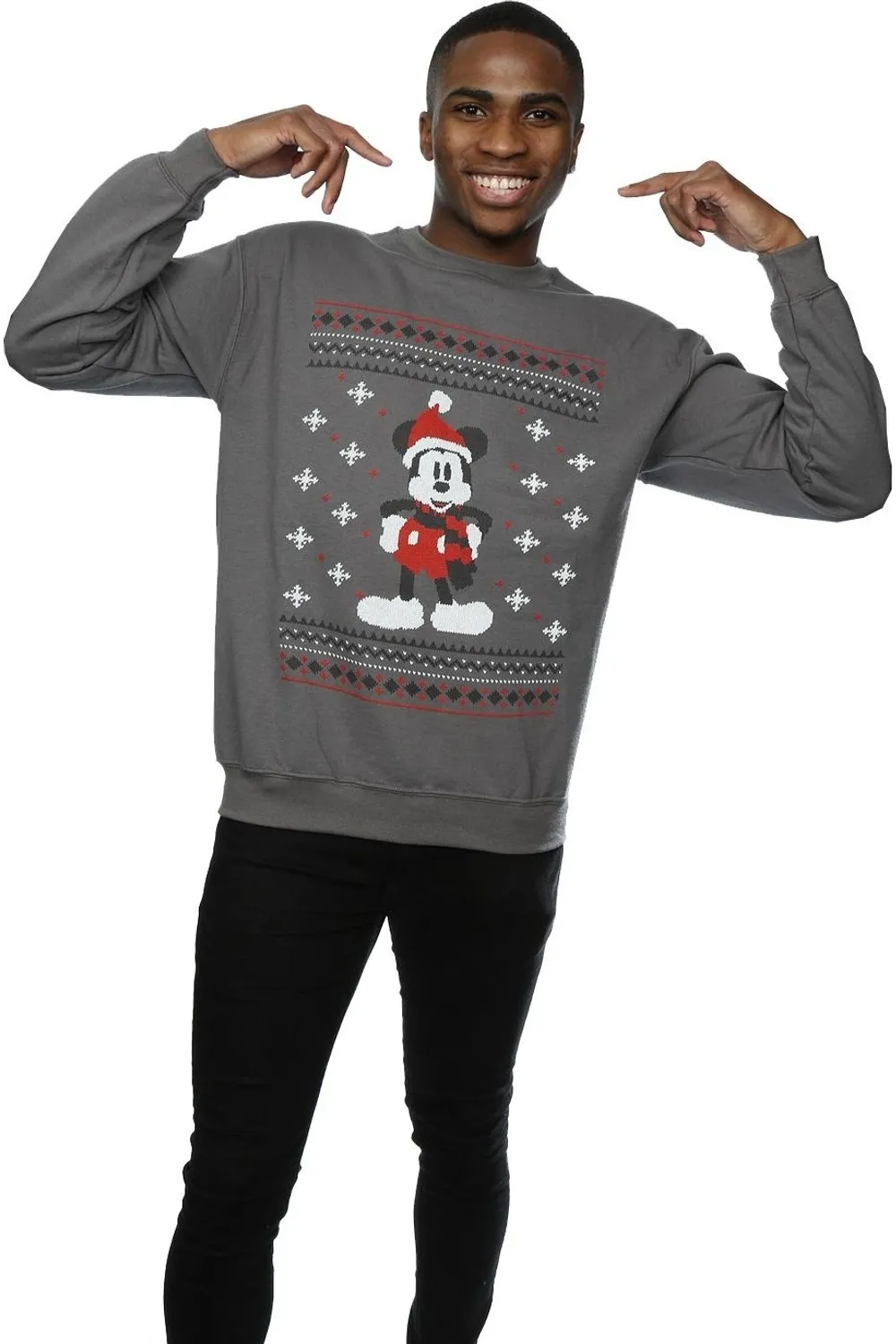 Mickey Mouse Scarf Christmas Sweatshirt 4 Mickey Mouse Scarf Christmas Sweatshirt