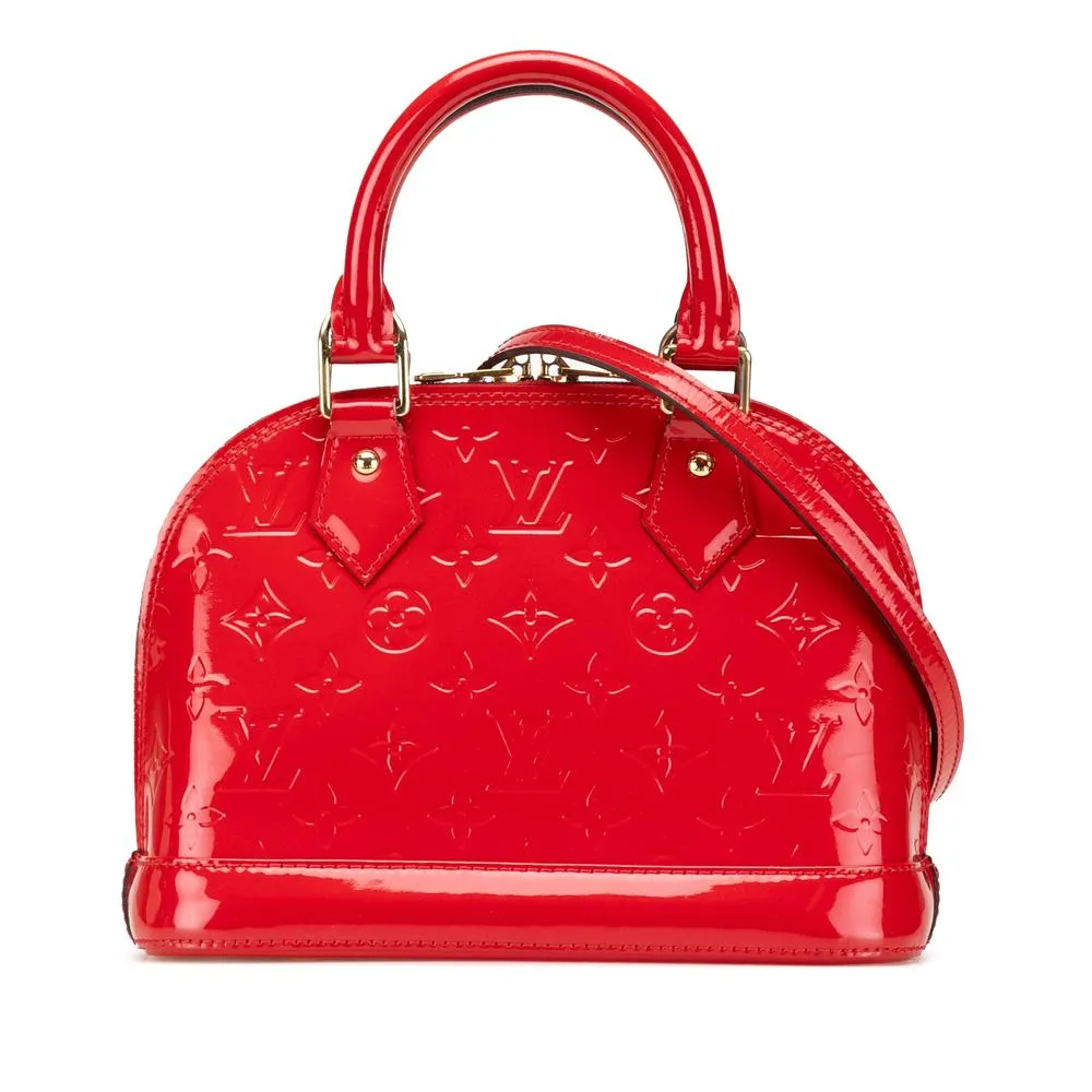 Preloved Alma BB Top Handle- Red Satchel