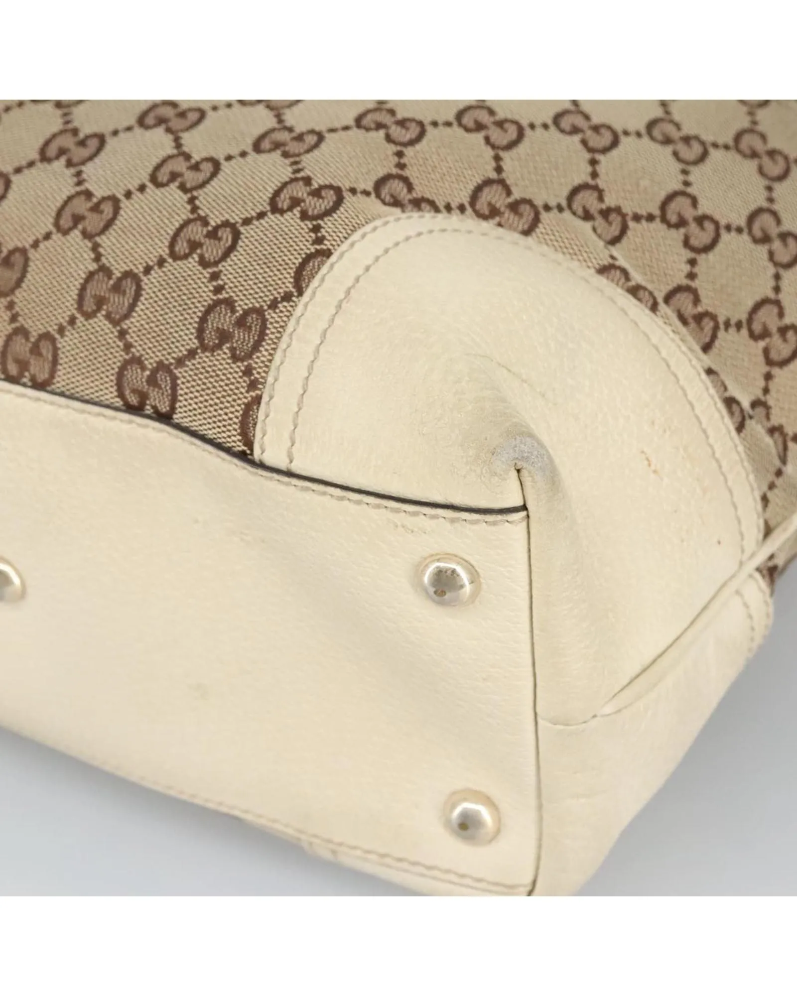 PrelovedGG Monogram Tote Bag- Beige 10 PrelovedGG Monogram Tote Bag- Beige