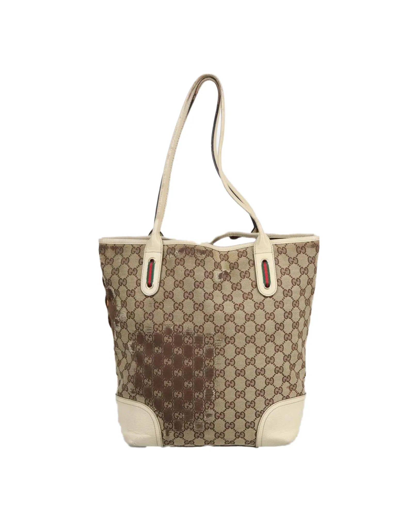 PrelovedGG Monogram Tote Bag- Beige 2 PrelovedGG Monogram Tote Bag- Beige