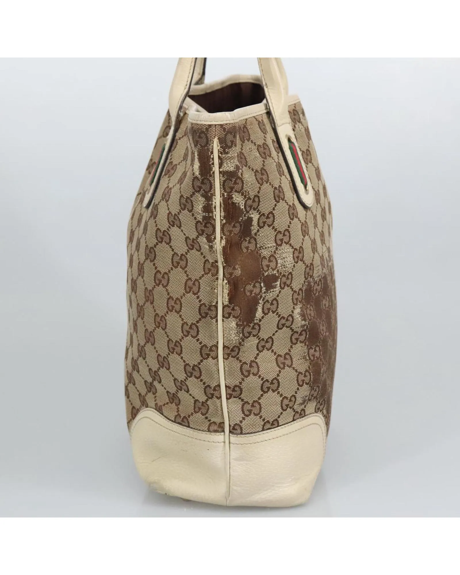 PrelovedGG Monogram Tote Bag- Beige 5 PrelovedGG Monogram Tote Bag- Beige