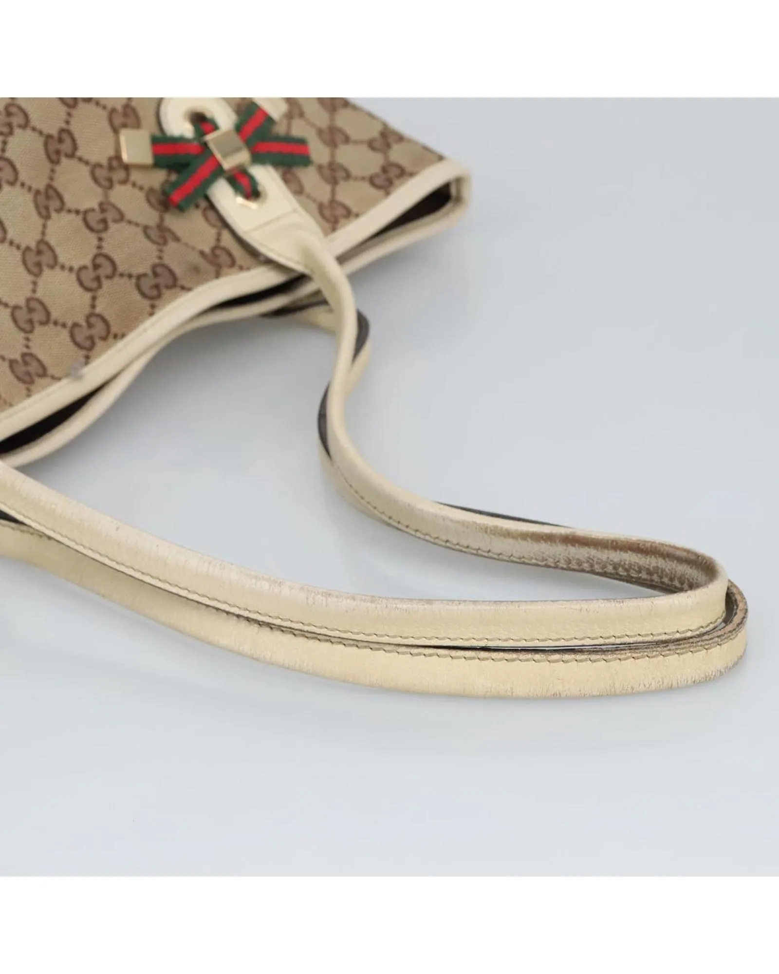 PrelovedGG Monogram Tote Bag- Beige 8 PrelovedGG Monogram Tote Bag- Beige