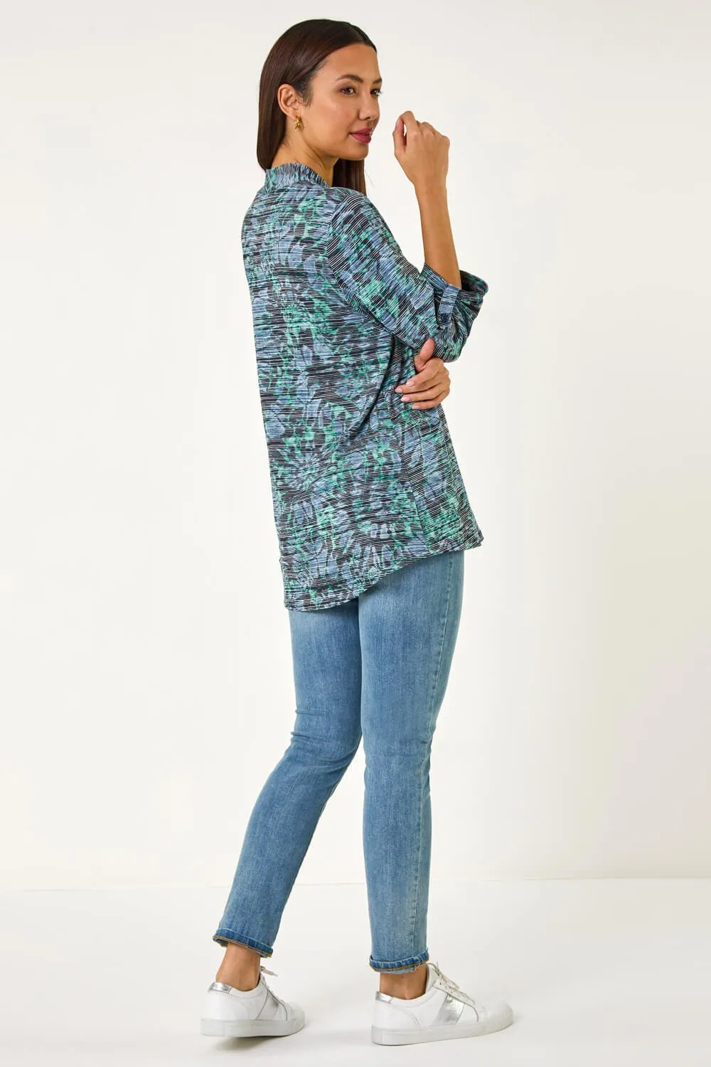V-Neck Pleat Front Jersey Top 3 V-Neck Pleat Front Jersey Top