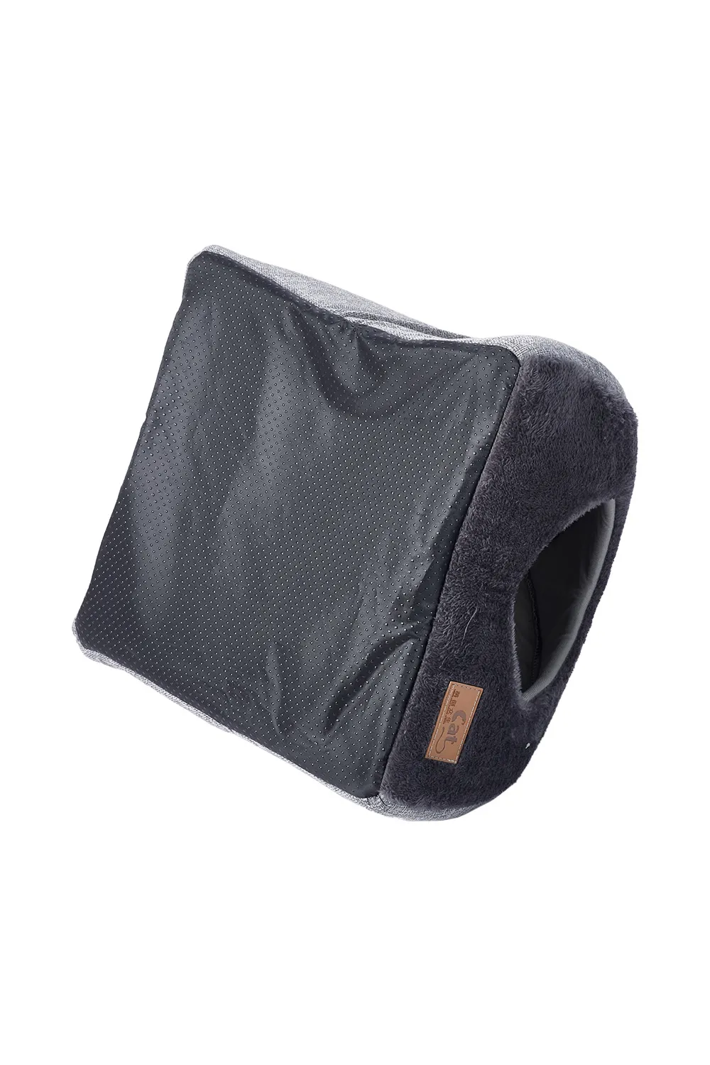 Triangular Dog Cat House with Soft Plush 4 Triangular Dog Cat House with Soft Plush