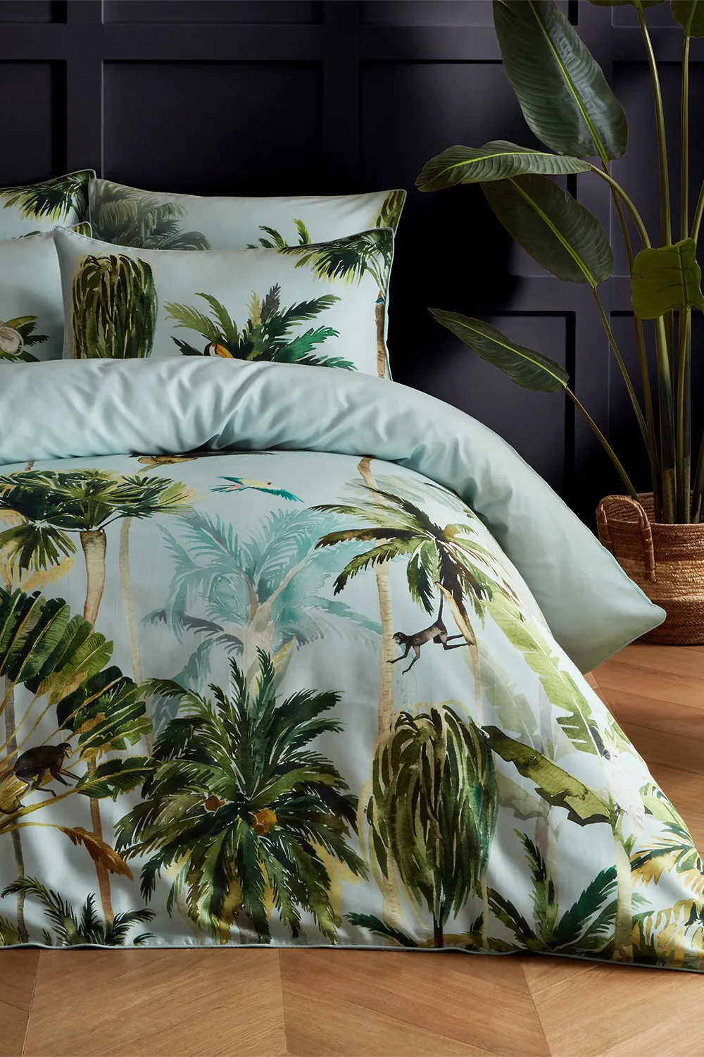 Forsteriana Palms 100% Cotton Duvet Cover Set 2 Forsteriana Palms 100% Cotton Duvet Cover Set